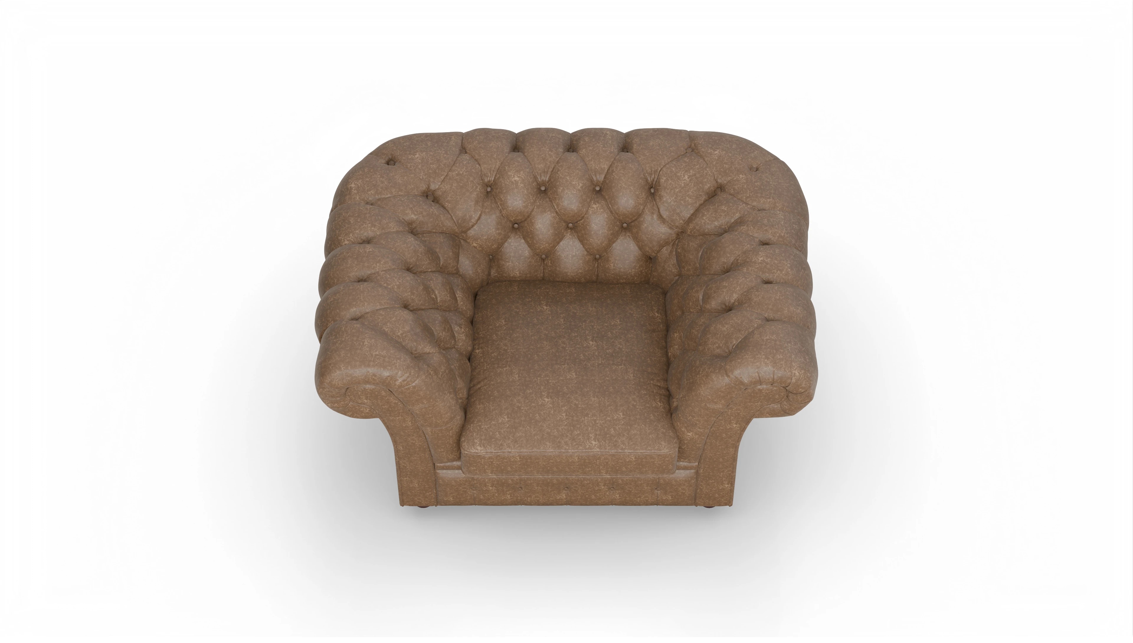 Ansicht des Produktes Duse Sessel in Leder beige