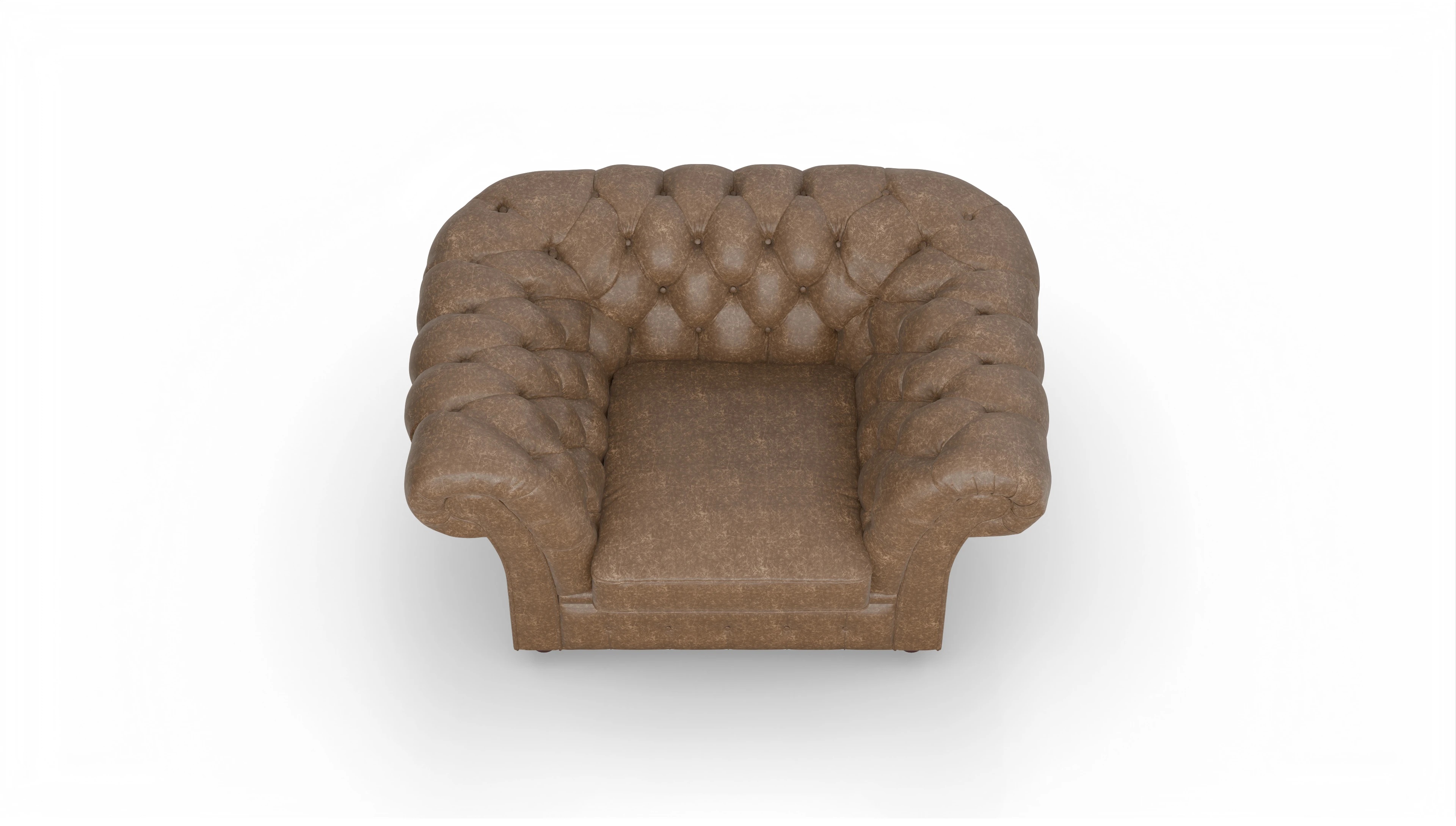 Ansicht des Produktes Duse Sessel in Leder braun