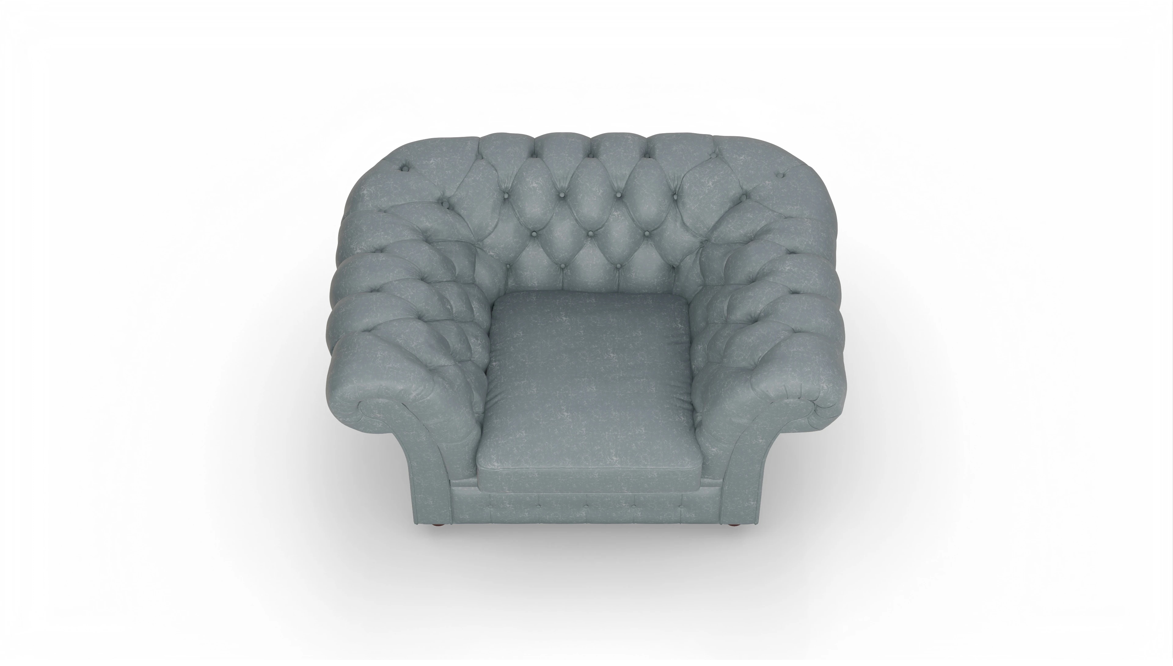 Ansicht des Produktes Duse Sessel in Leder blau