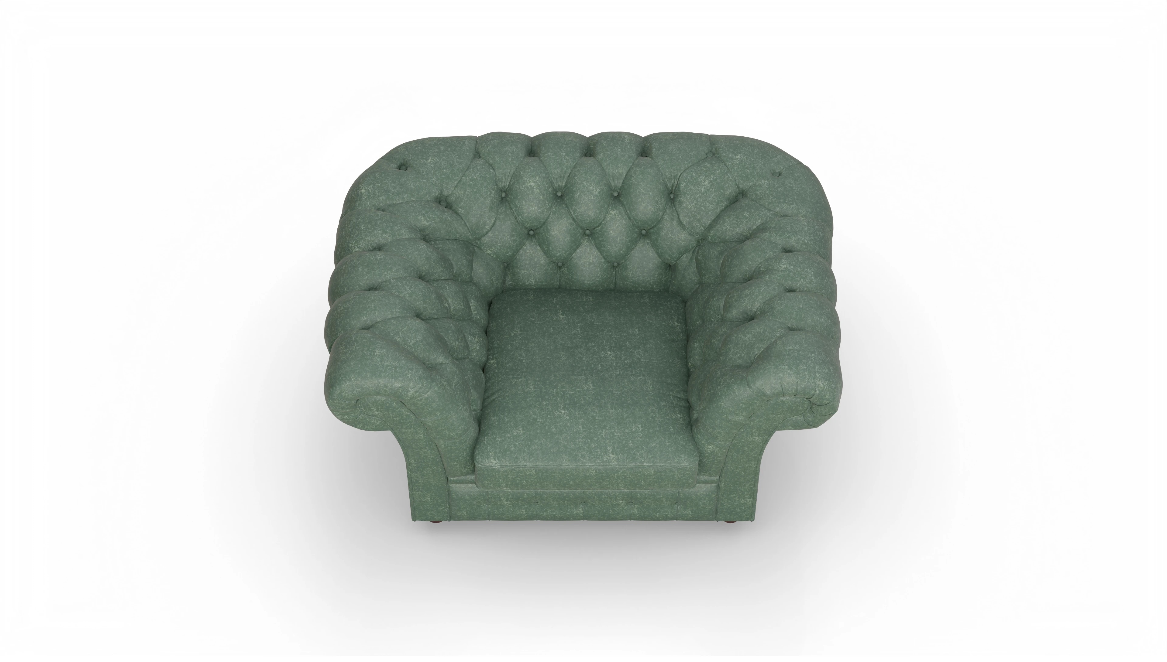 Ansicht des Produktes Duse Sessel in Leder grün