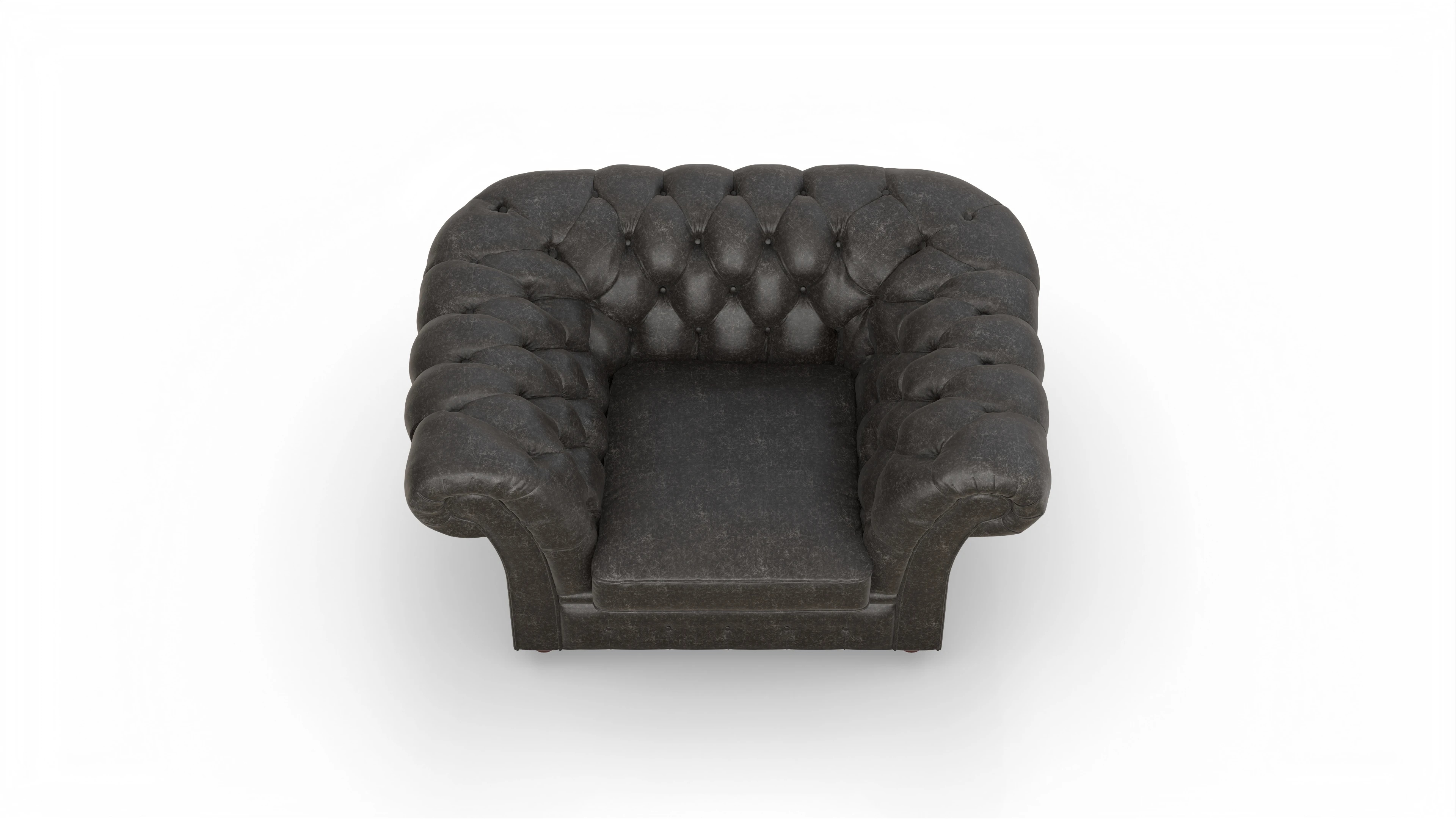 Ansicht des Produktes Duse Sessel in Leder schwarz