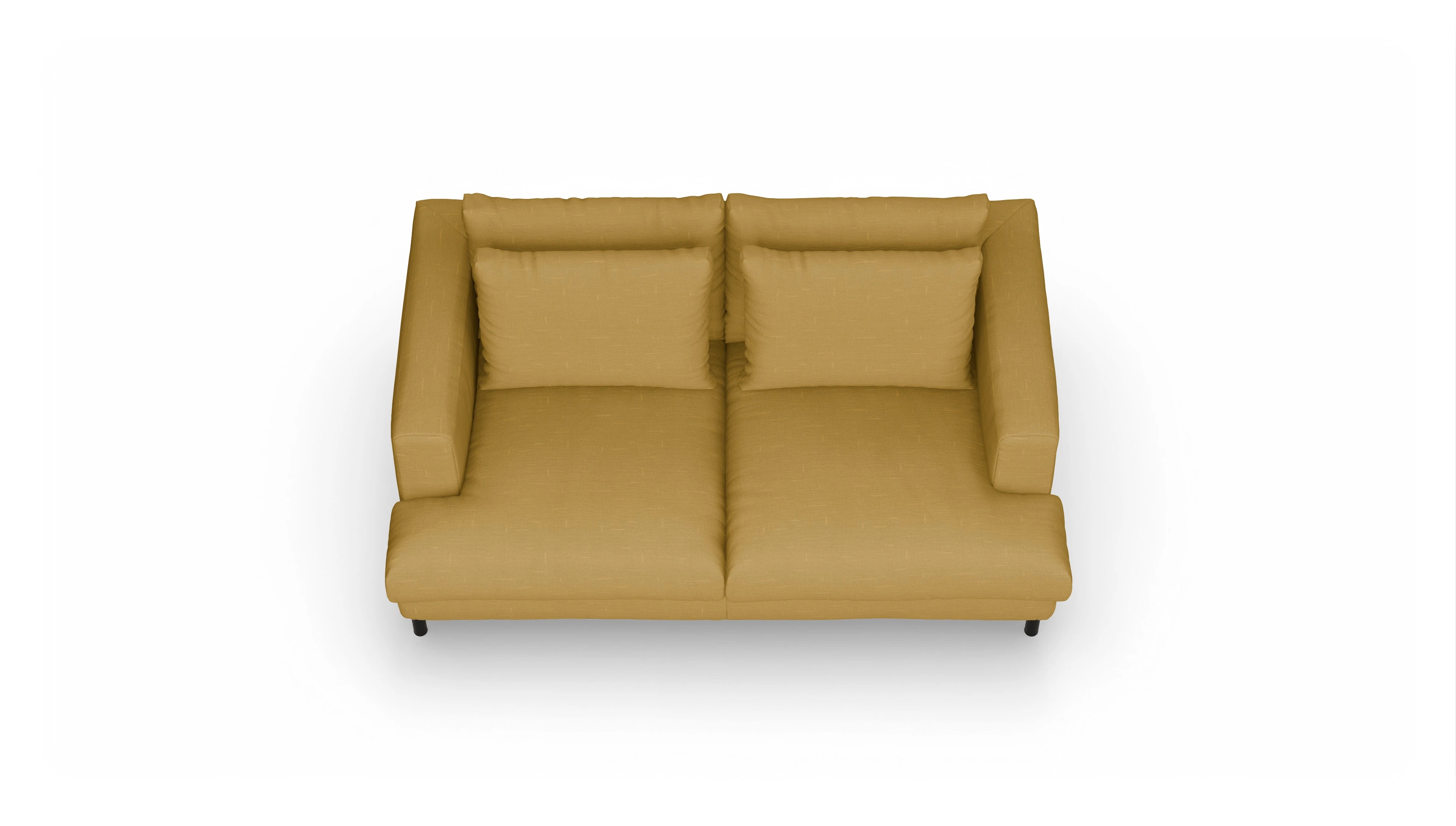 Ansicht des Produktes Faro 2-Sitzer in Stoff gelb