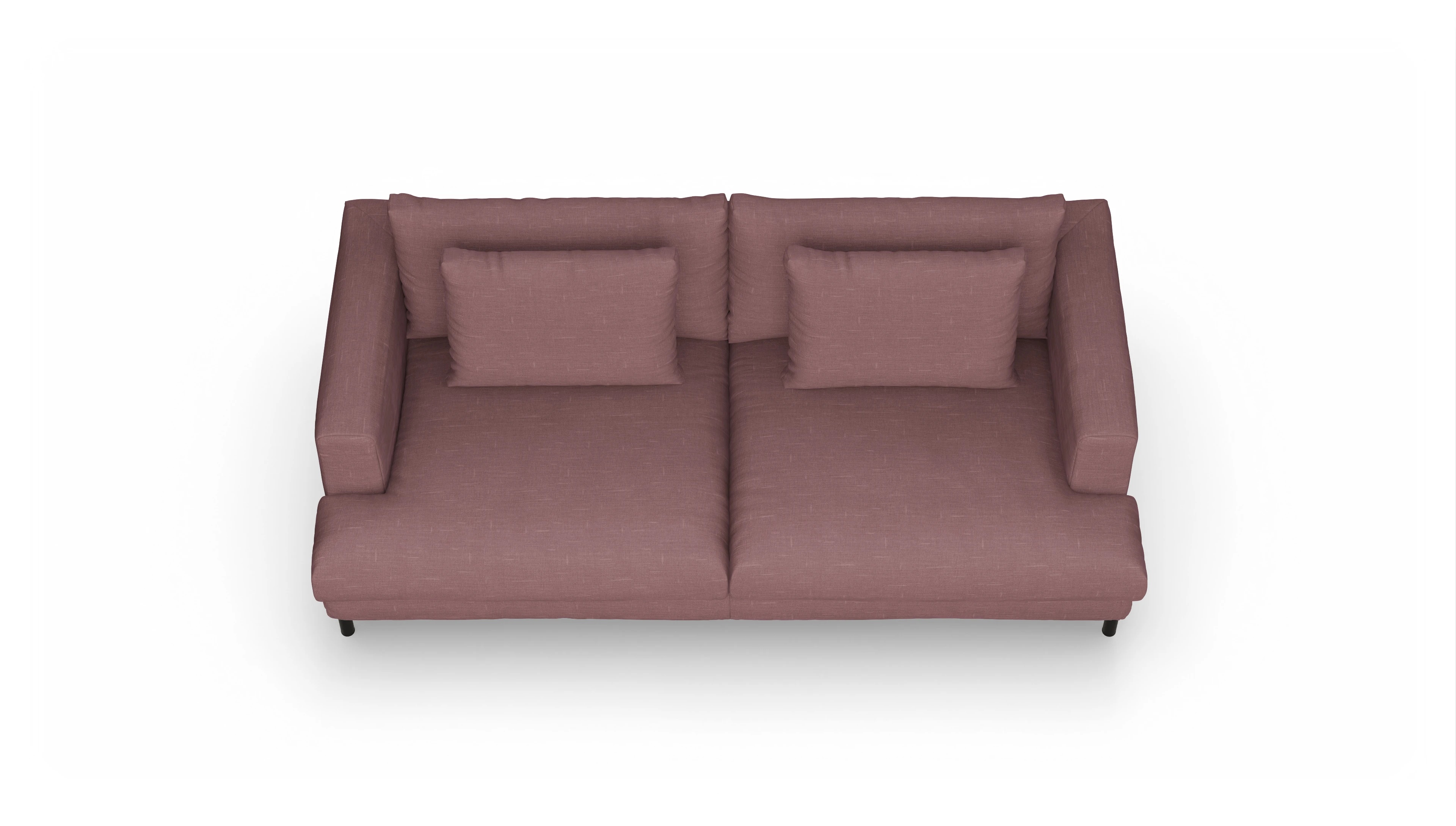 Ansicht des Produktes Faro 3-Sitzer in Stoff rot