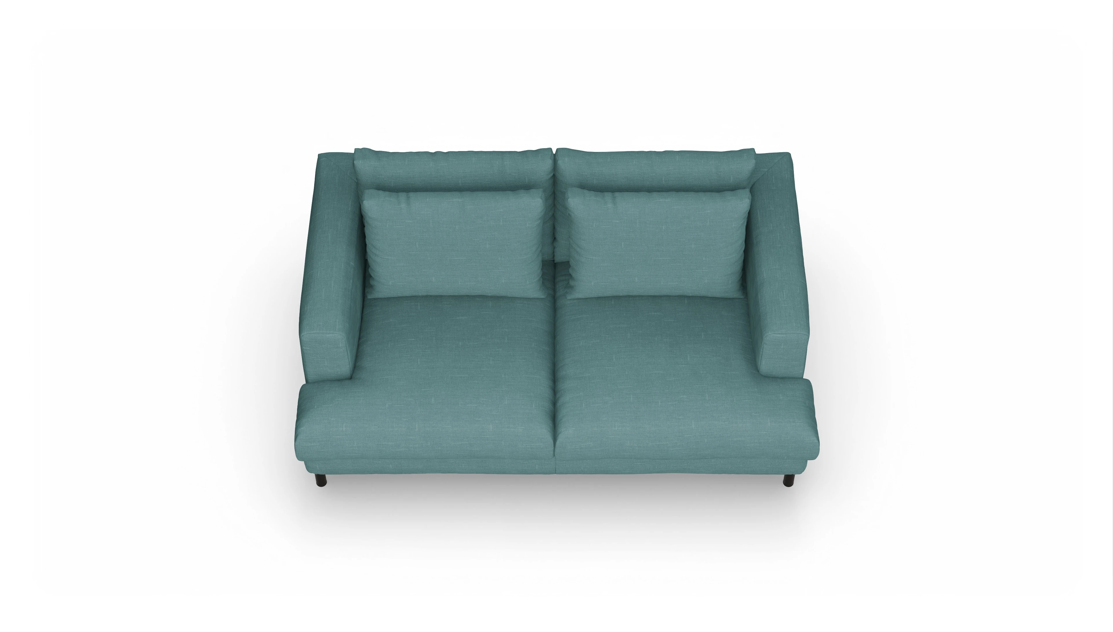 Ansicht des Produktes Faro 2-Sitzer in Stoff grün