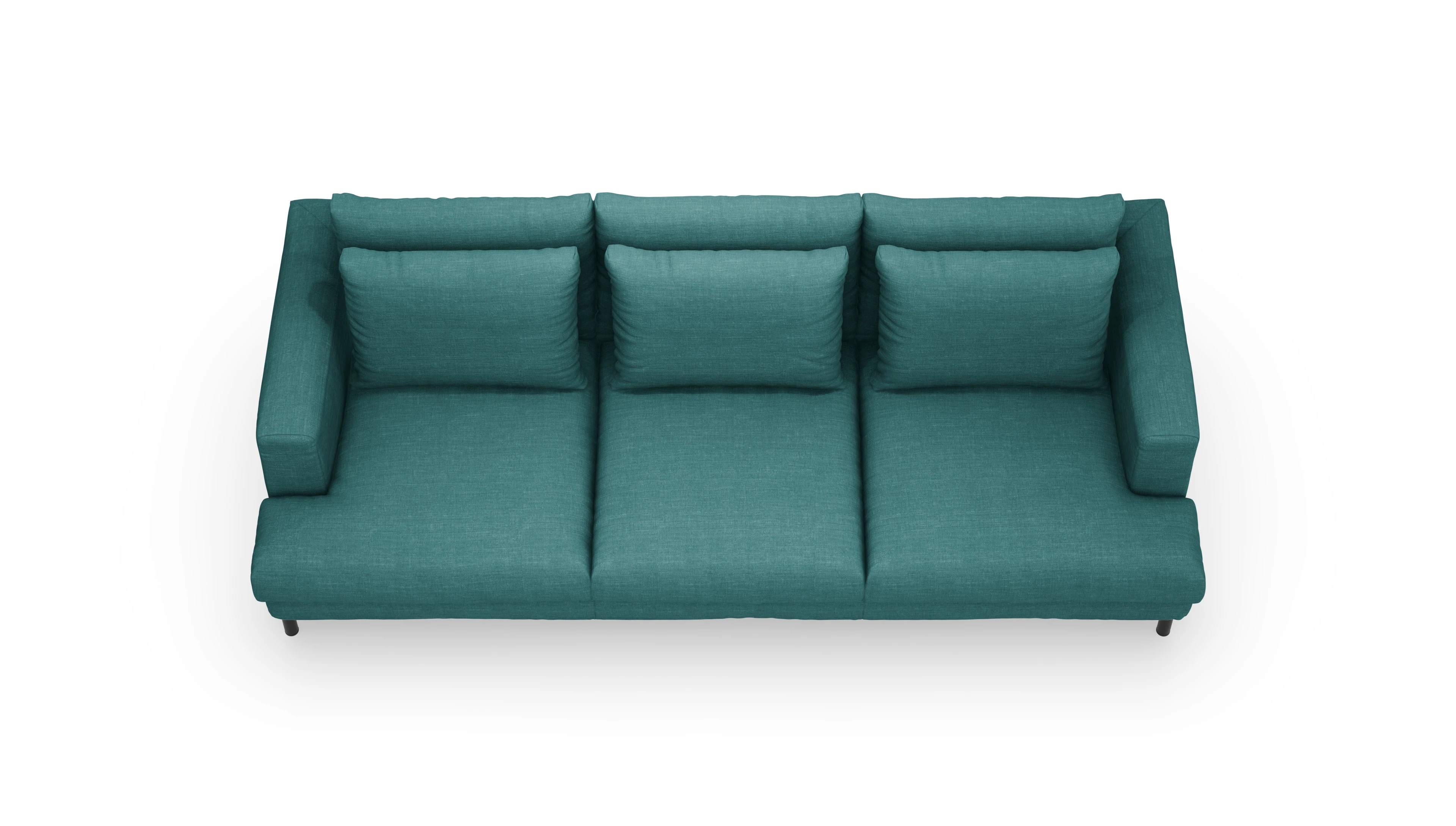 Ansicht des Produktes Faro 3,5-Sitzer in Stoff grün