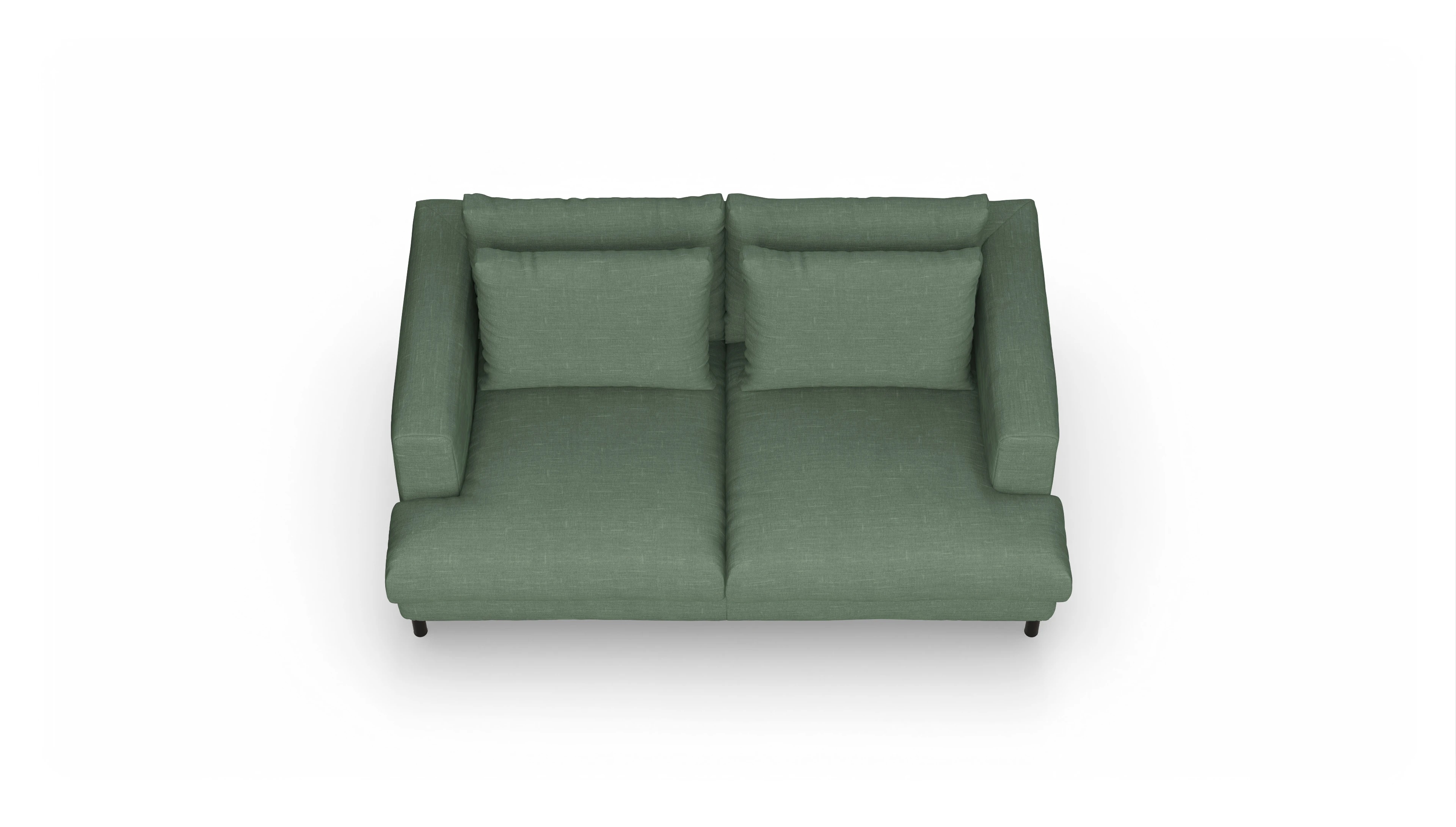Ansicht des Produktes Faro 2-Sitzer in Stoff grün