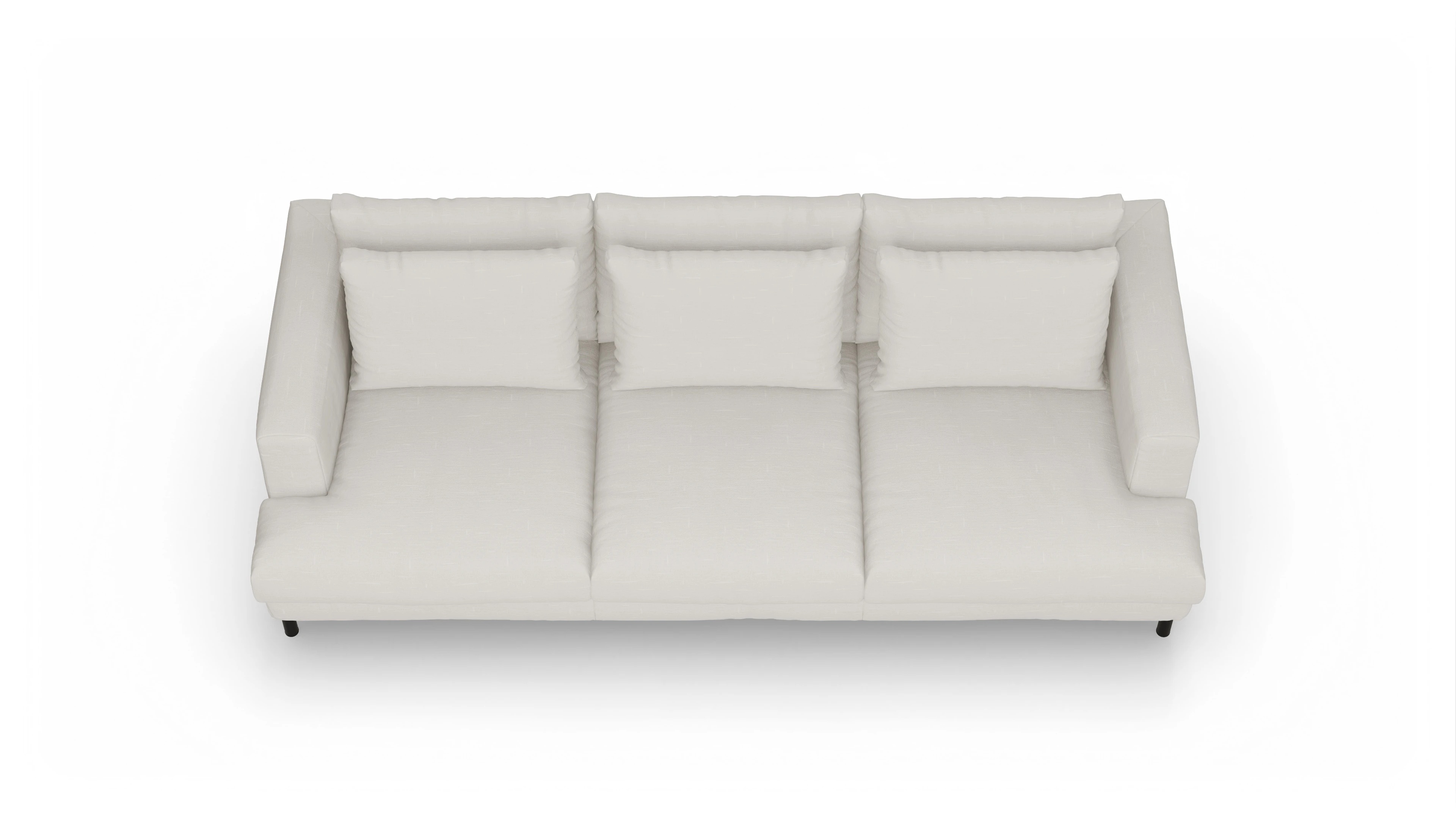 Ansicht des Produktes Faro 3,5-Sitzer in Stoff weiß