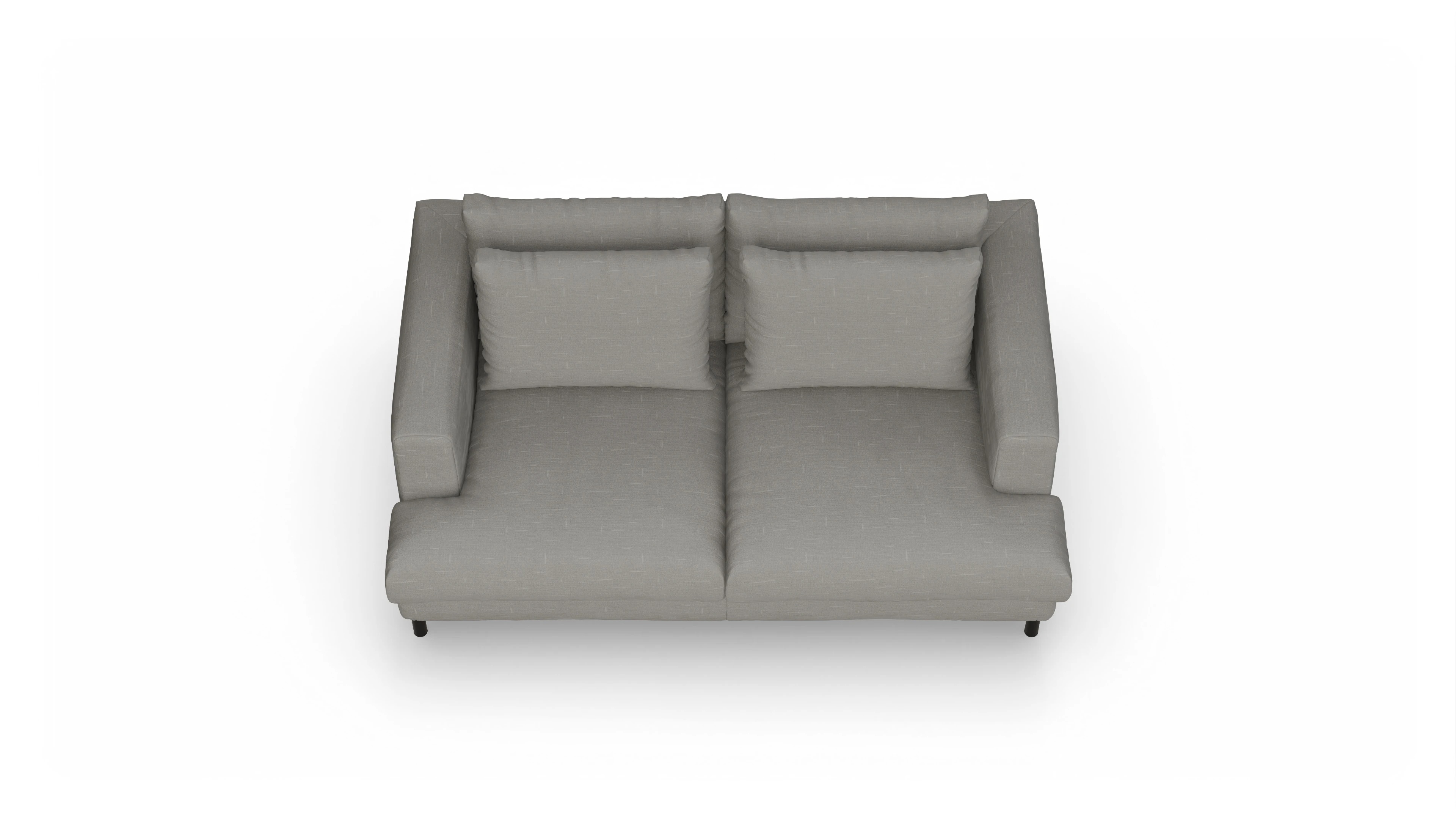 Ansicht des Produktes Faro 2-Sitzer in Stoff grau