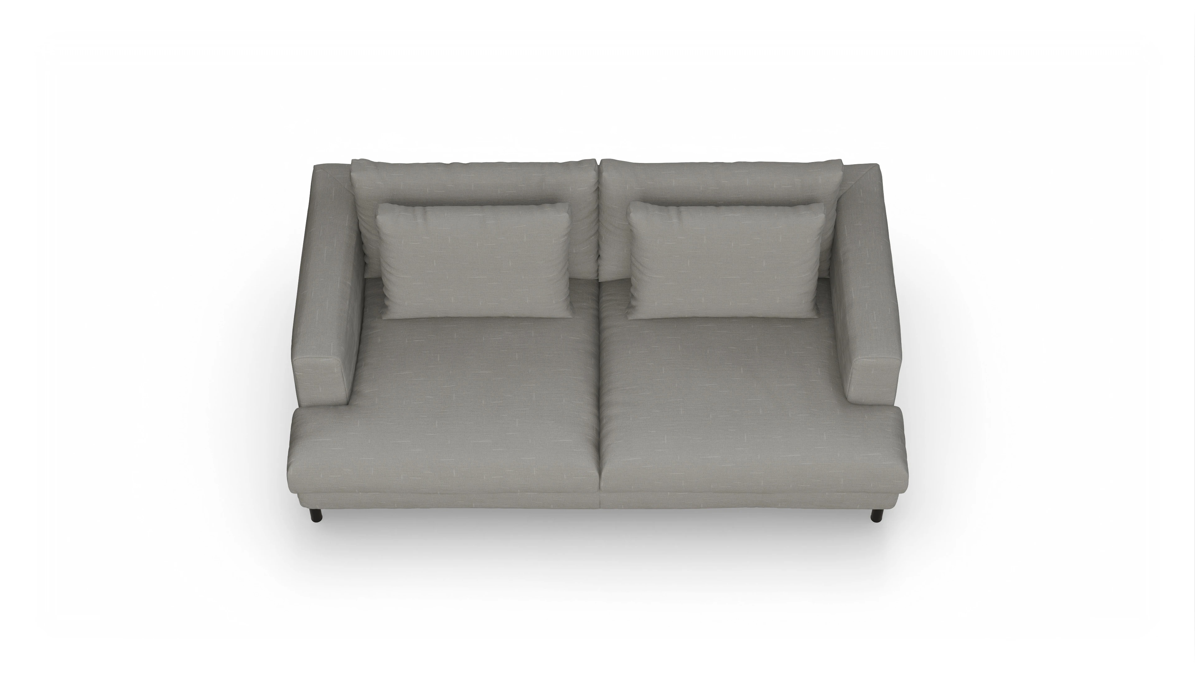 Ansicht des Produktes Faro 2,5-Sitzer in Stoff grau