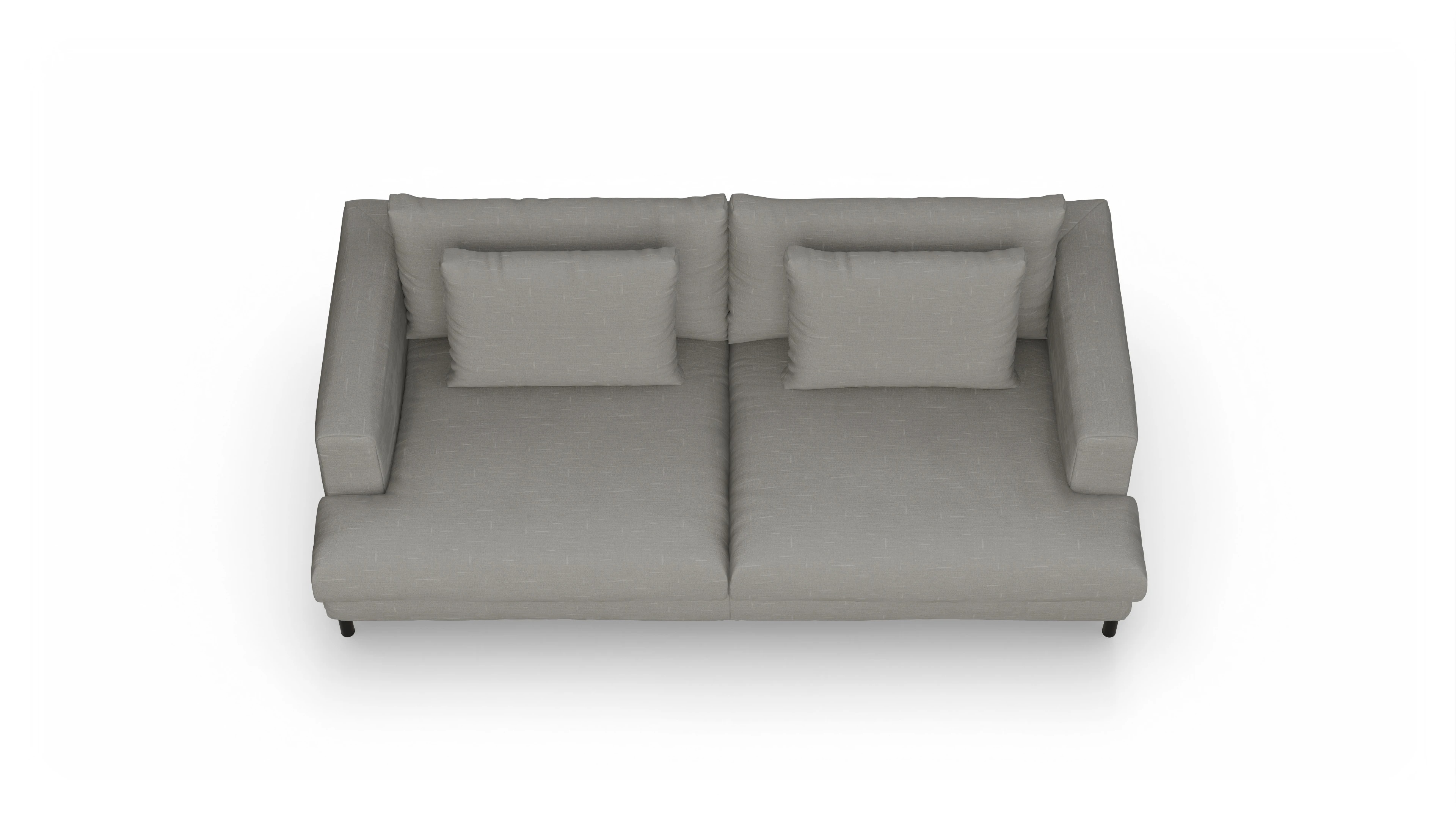 Ansicht des Produktes Faro 3-Sitzer in Stoff grau