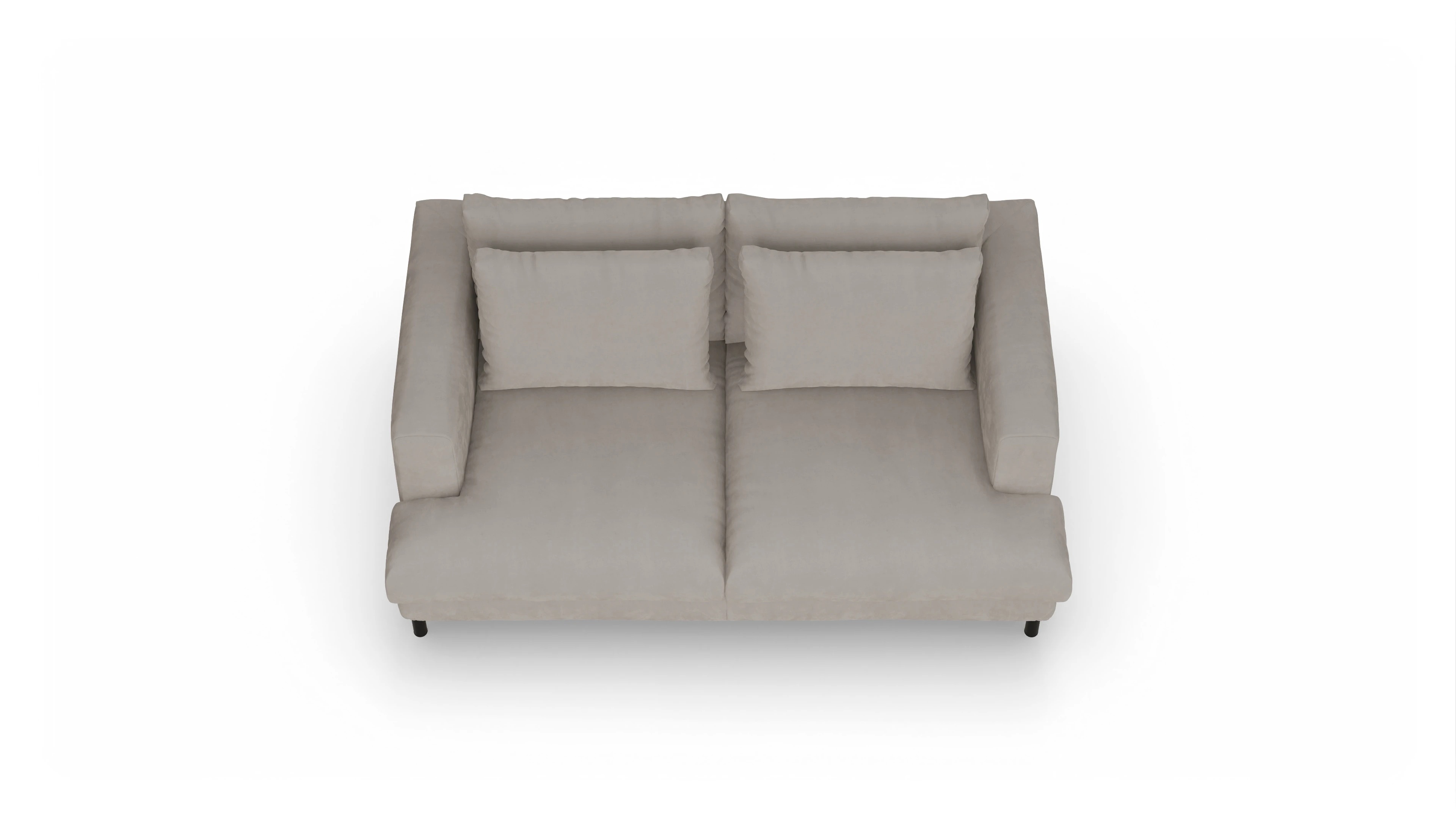 Ansicht des Produktes Faro 2-Sitzer in Samt braun