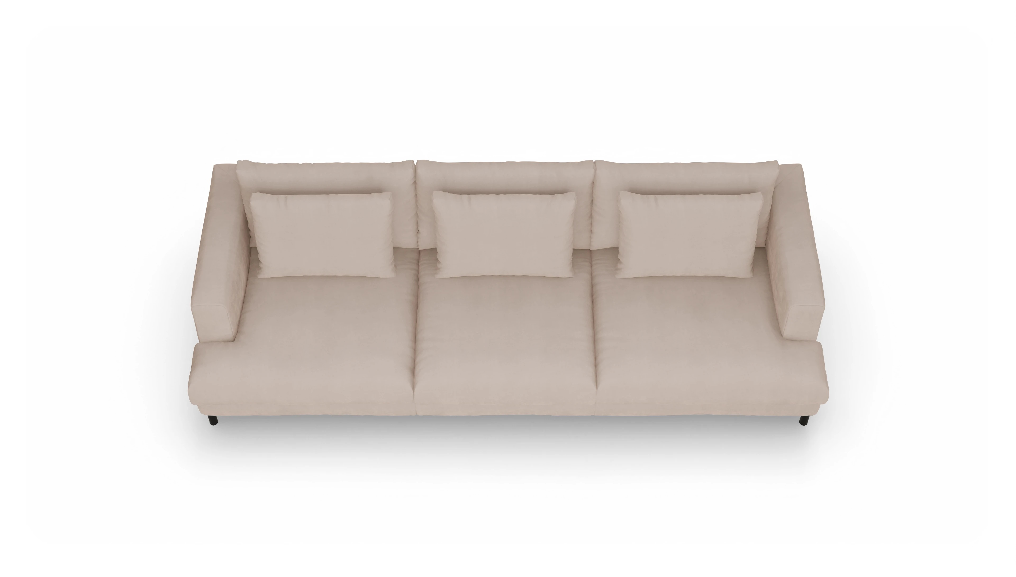 Ansicht des Produktes Faro 4-Sitzer in Samt beige