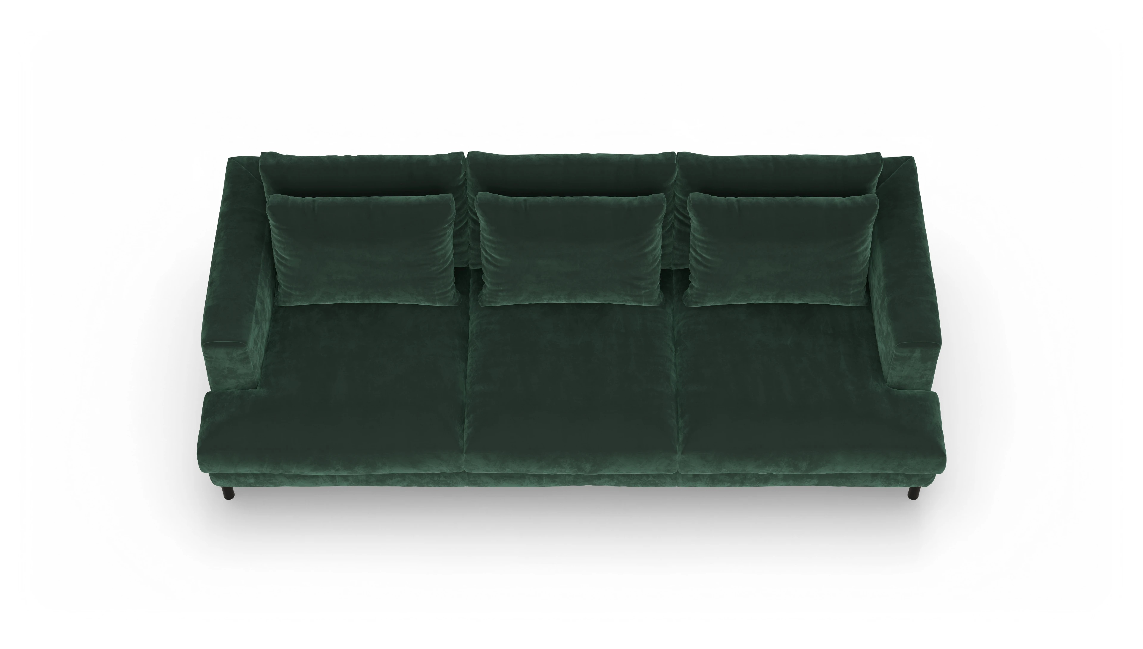 Ansicht des Produktes Faro 3,5-Sitzer in Samt grün