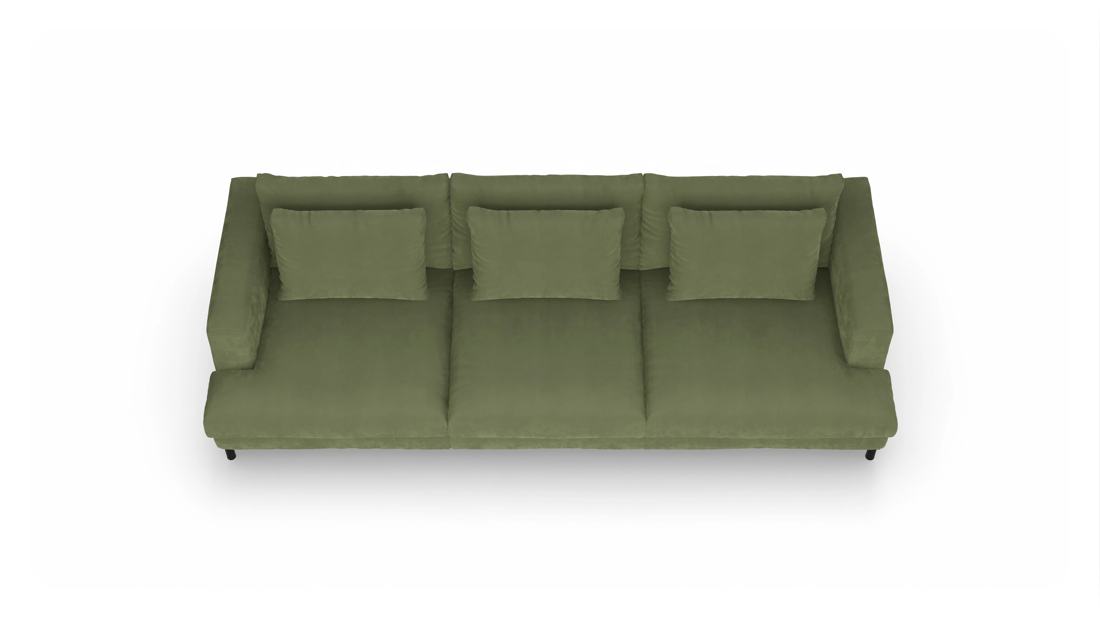 Ansicht des Produktes Faro 4-Sitzer in Samt grün