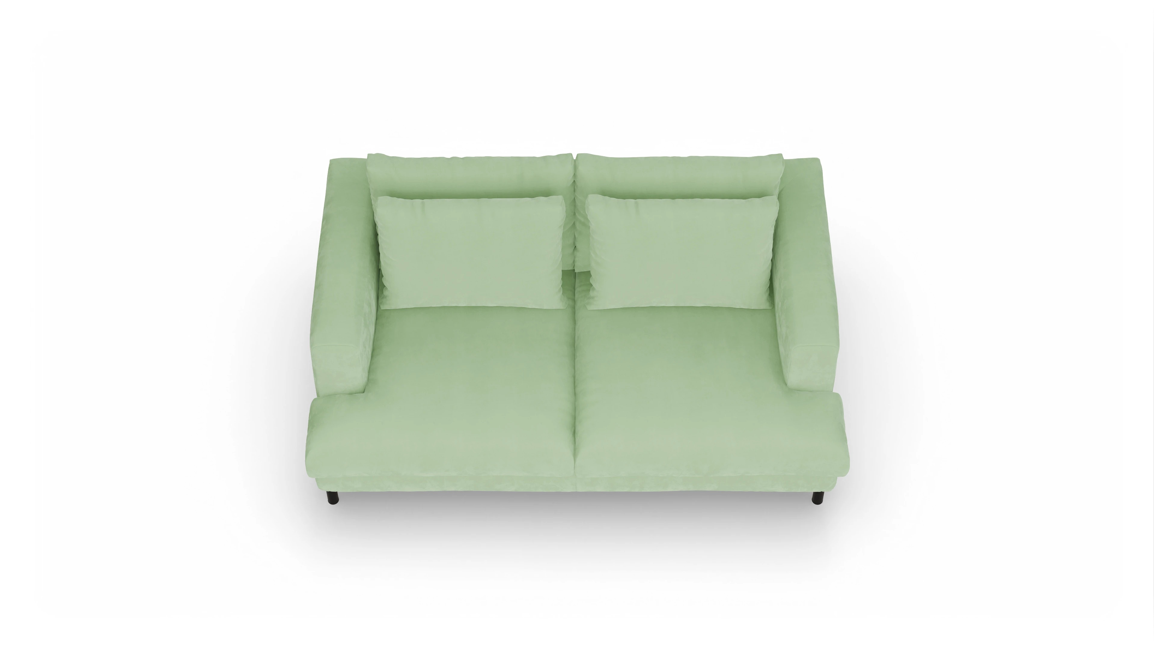 Ansicht des Produktes Faro 2-Sitzer in Samt grün