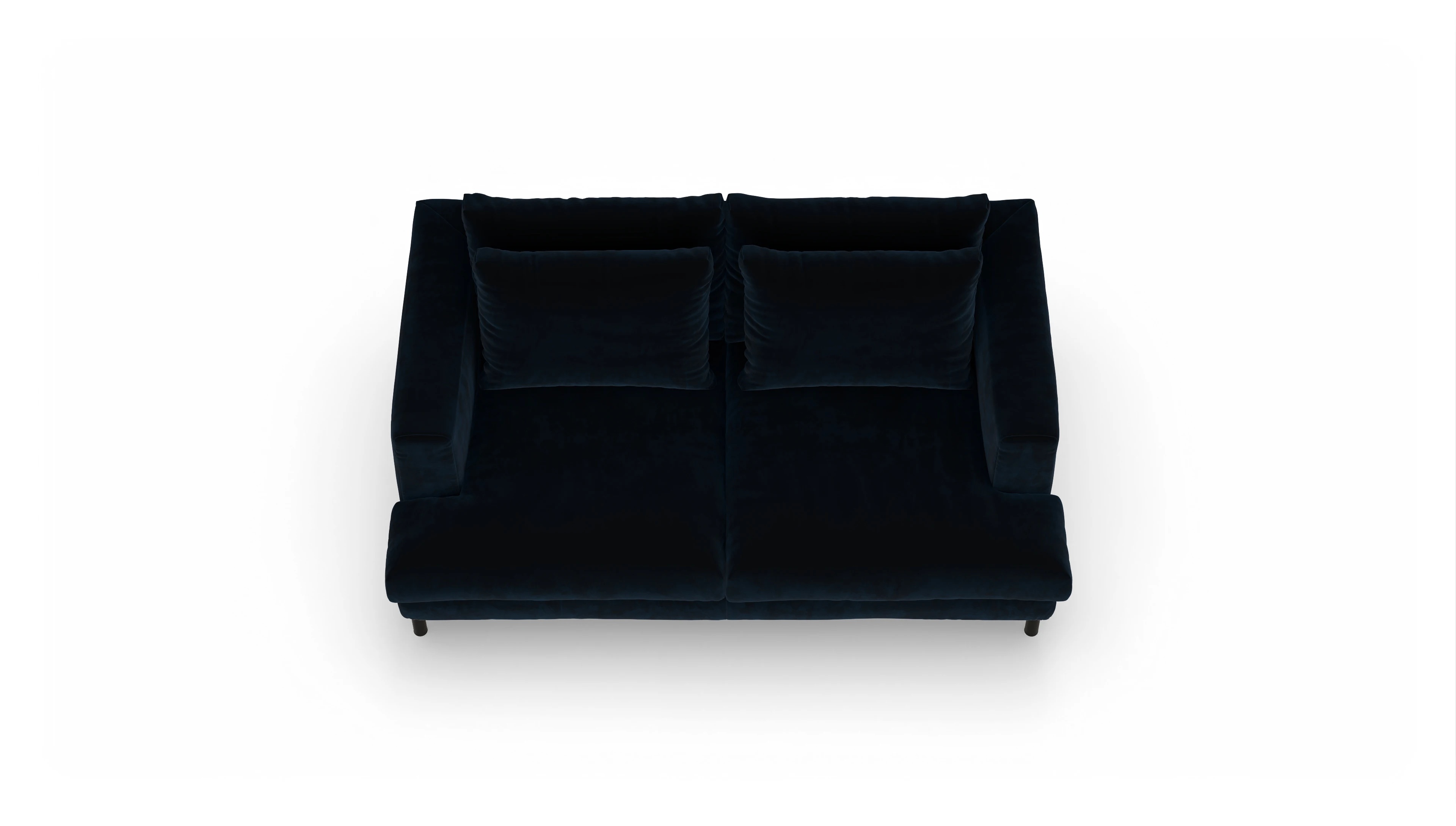 Ansicht des Produktes Faro 2-Sitzer in Samt blau