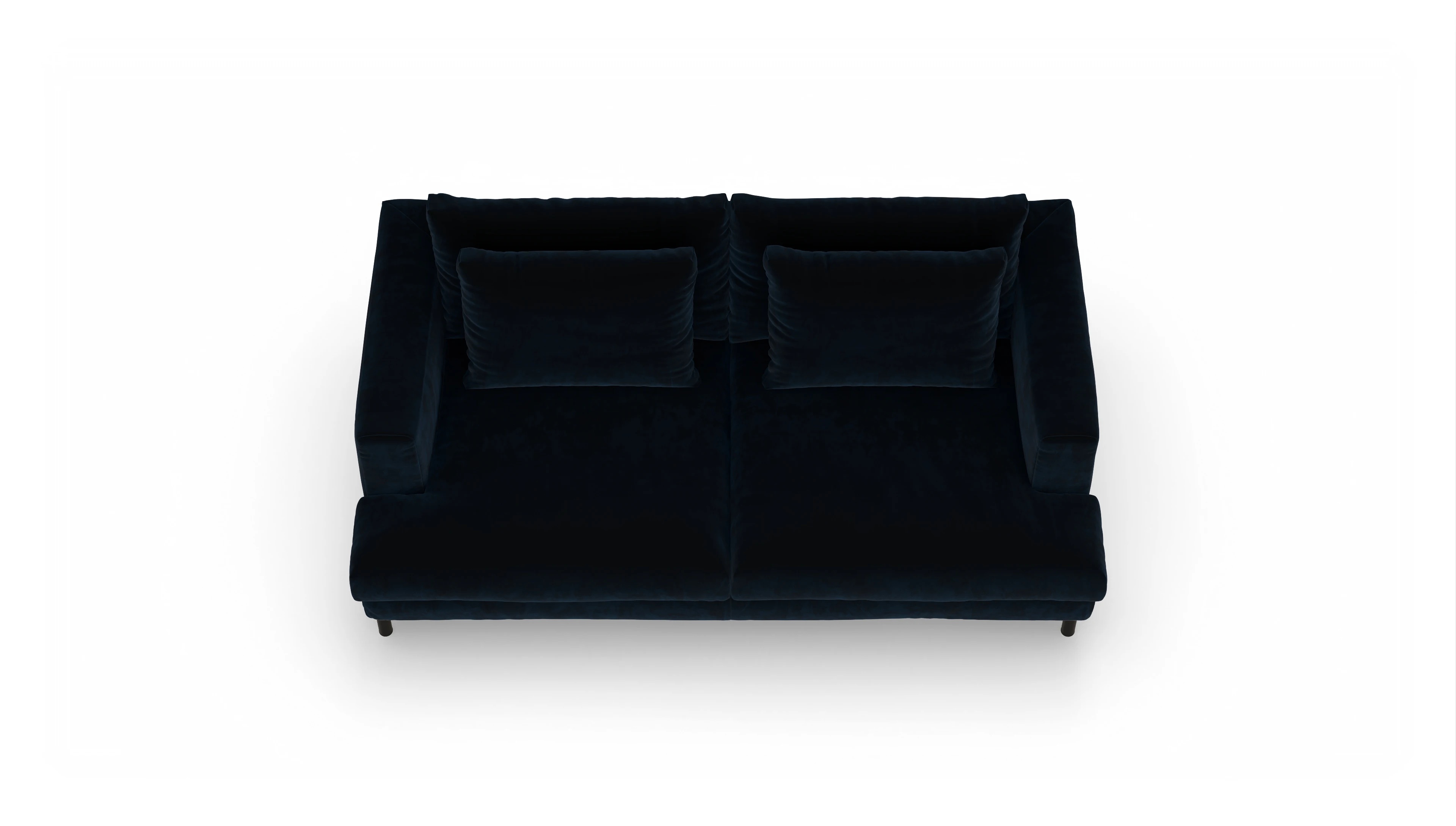 Ansicht des Produktes Faro 2,5-Sitzer in Samt blau