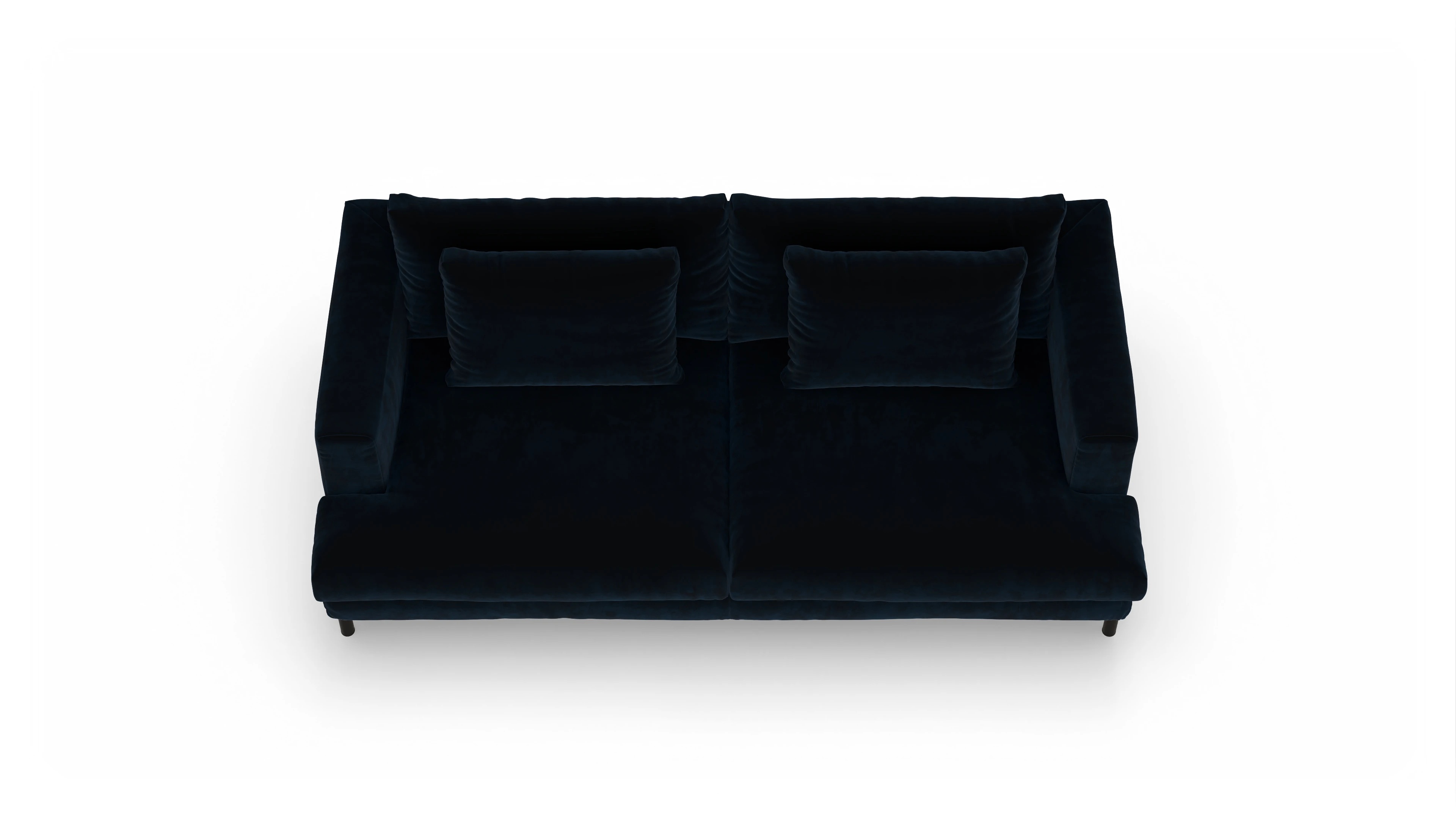 Ansicht des Produktes Faro 3-Sitzer in Samt blau