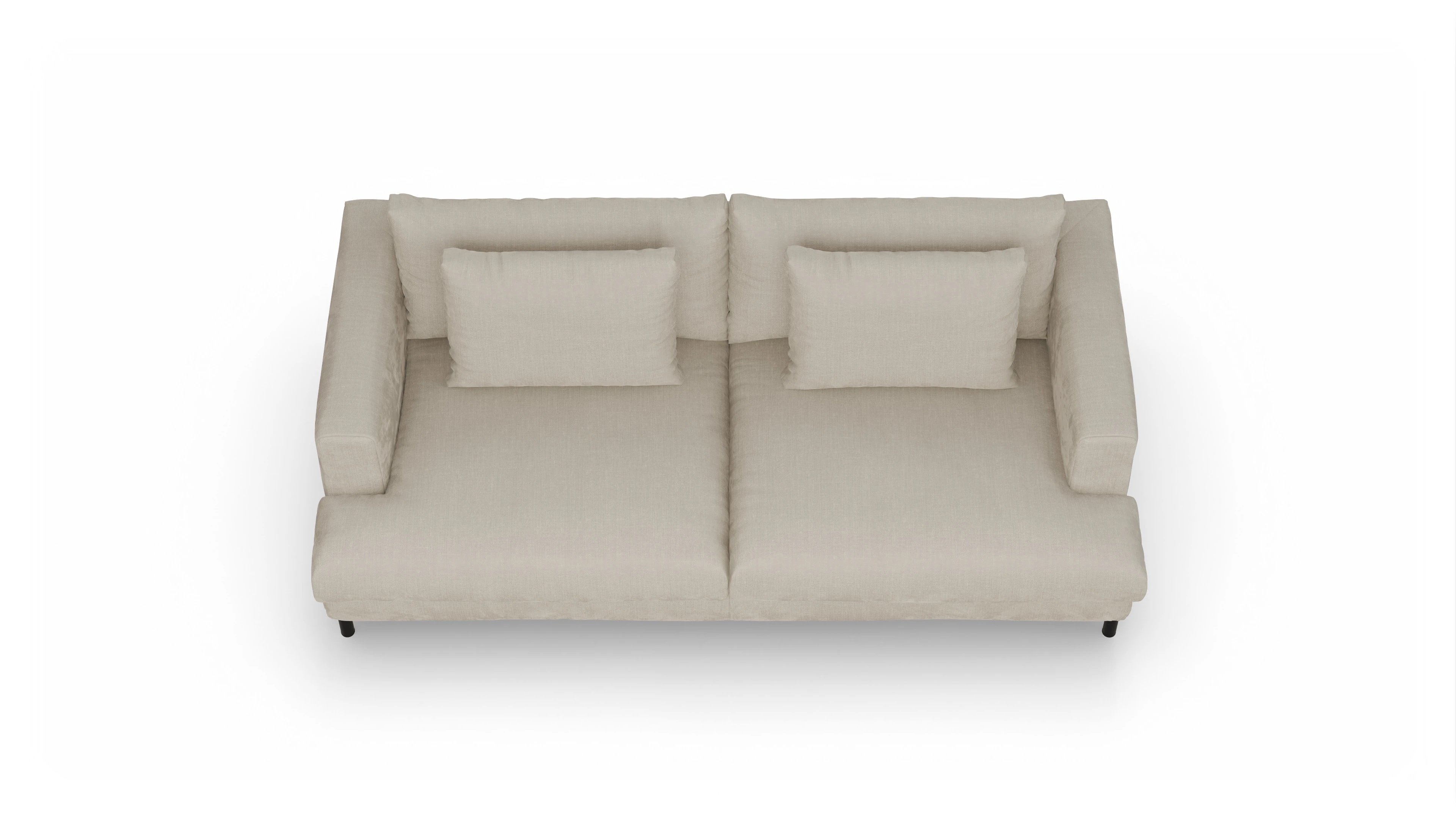 Ansicht des Produktes Faro 3-Sitzer in Stoff beige