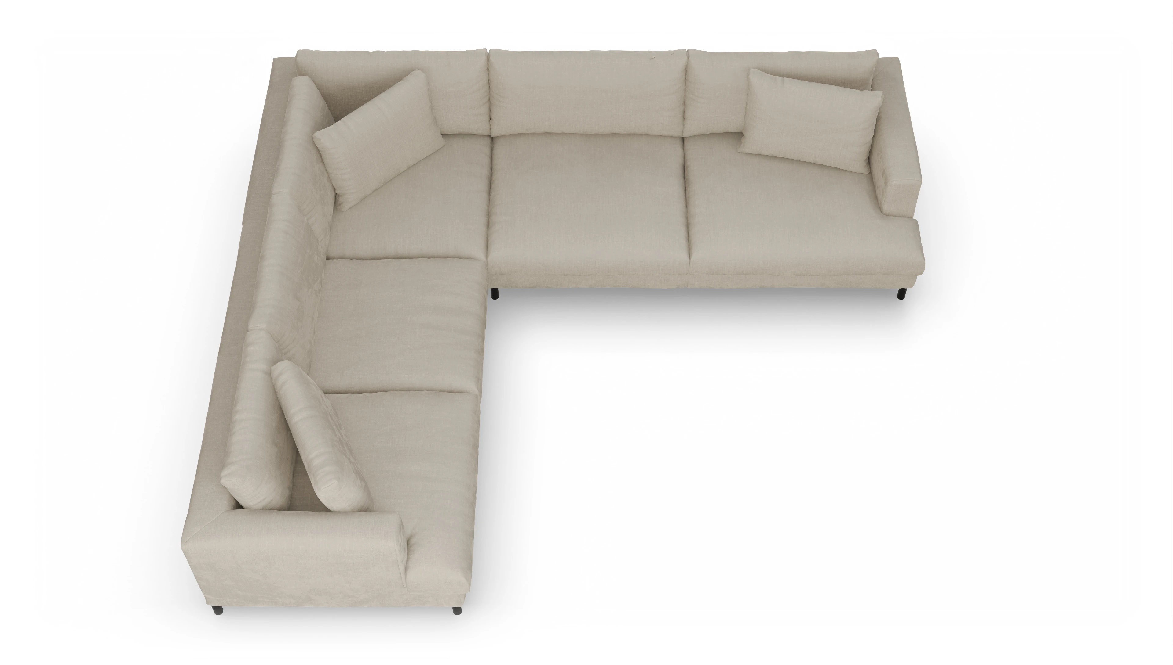 Ansicht des Produktes Faro Ecksofa Links in Stoff beige