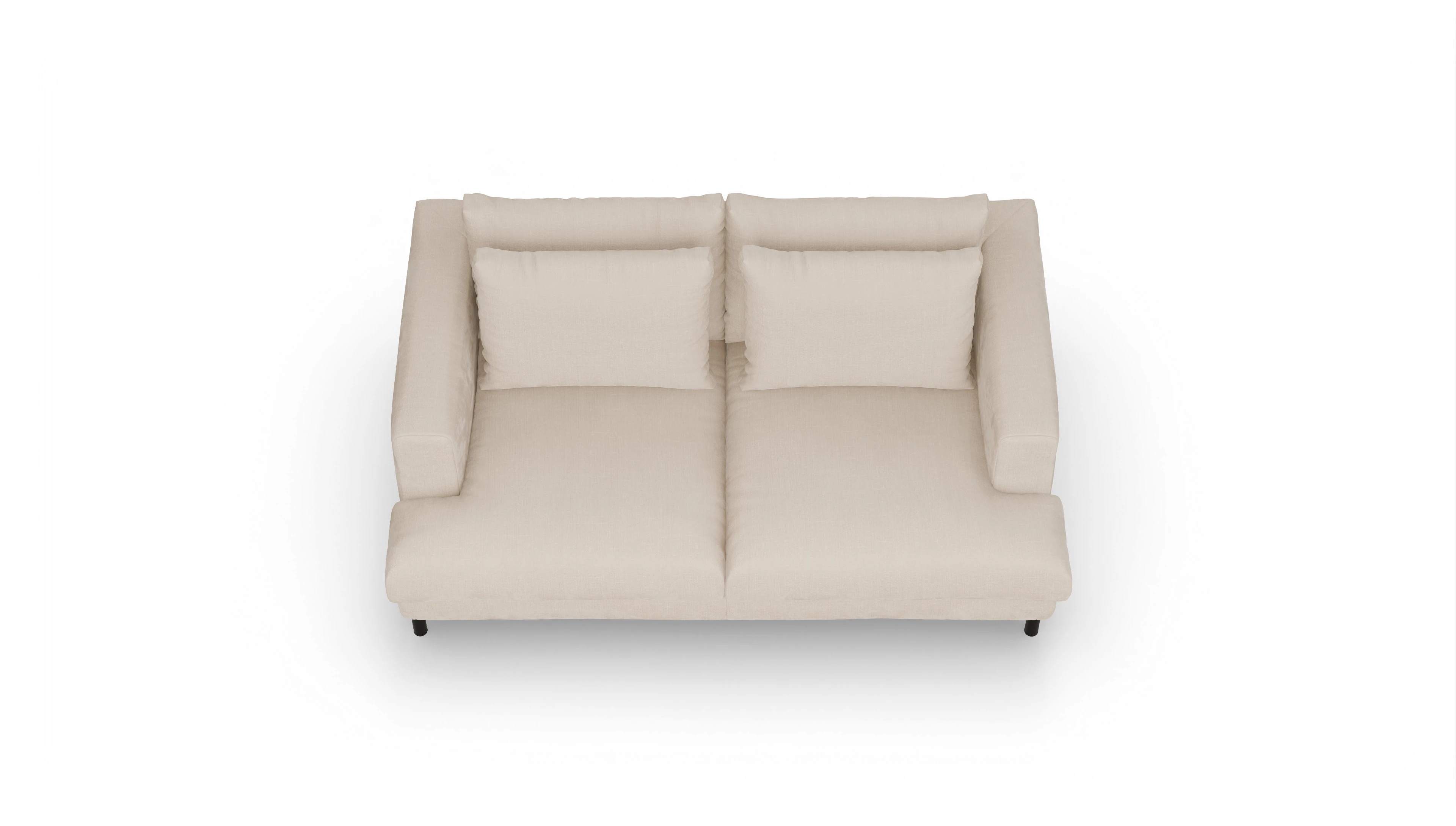 Ansicht des Produktes Faro 2-Sitzer in Stoff weiß