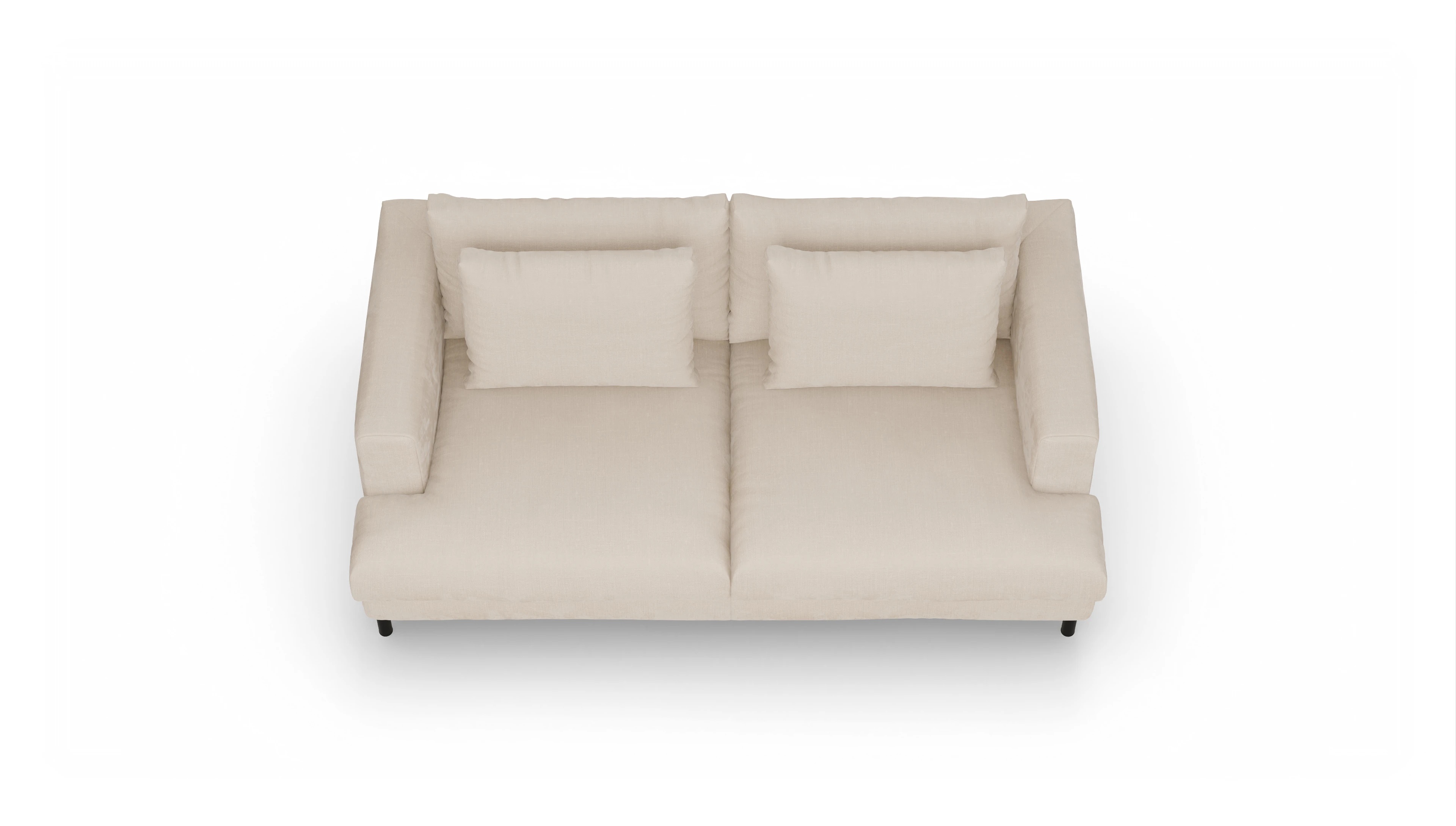 Ansicht des Produktes Faro 2,5-Sitzer in Stoff weiß