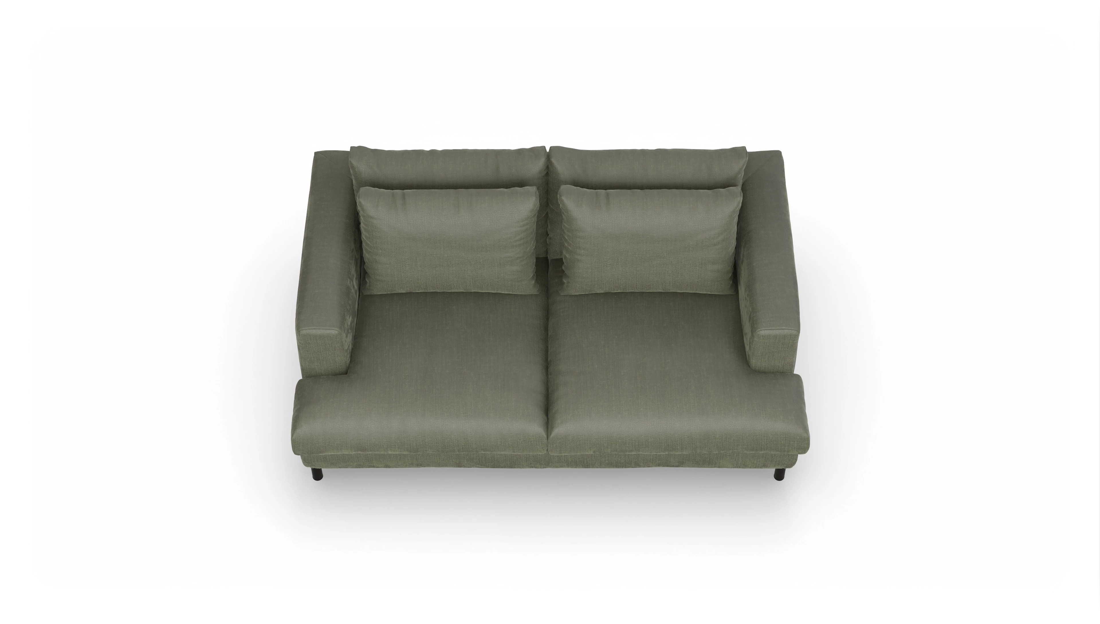 Ansicht des Produktes Faro 2-Sitzer in Stoff grün