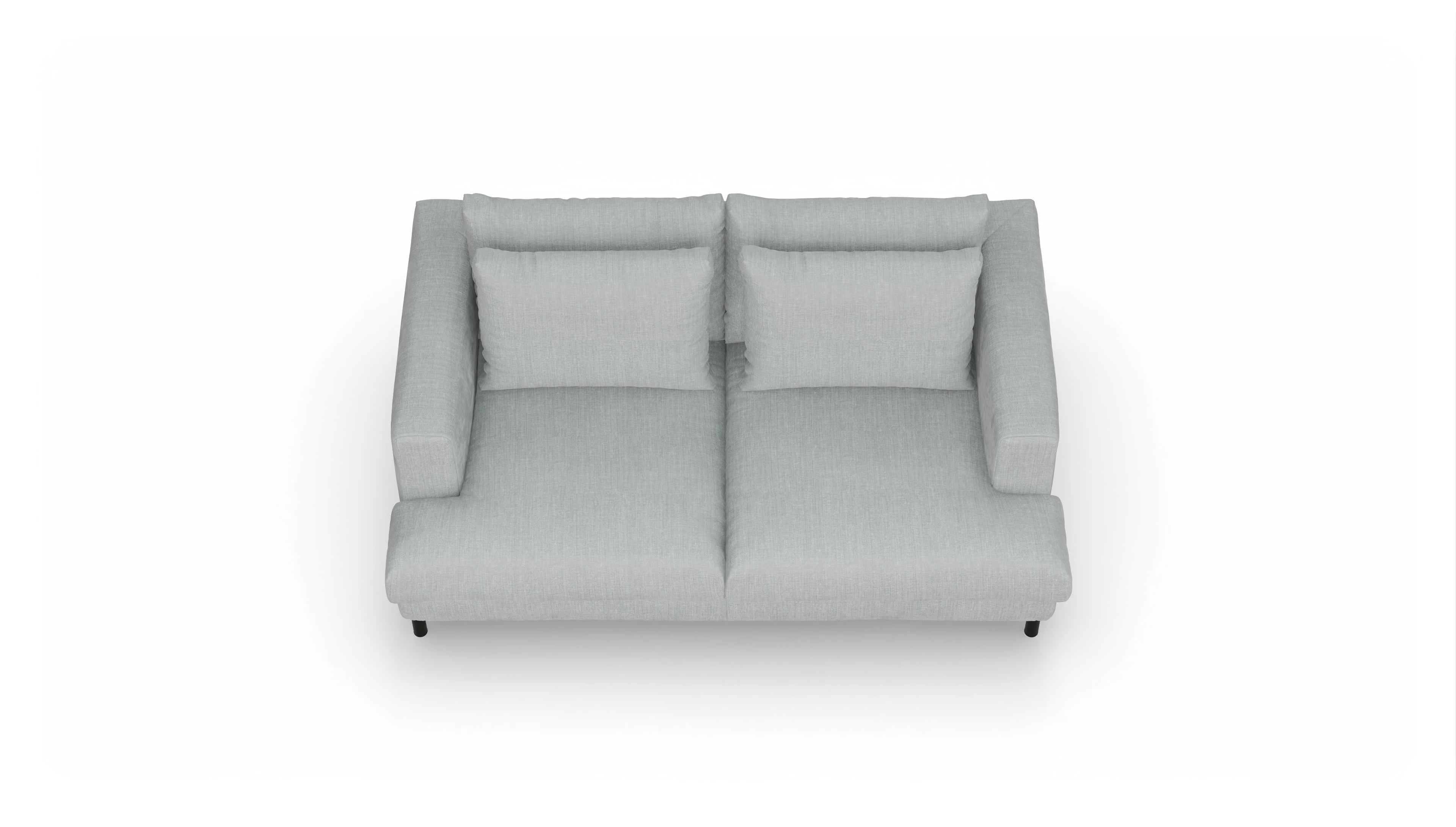 Ansicht des Produktes Faro 2-Sitzer in Stoff grau