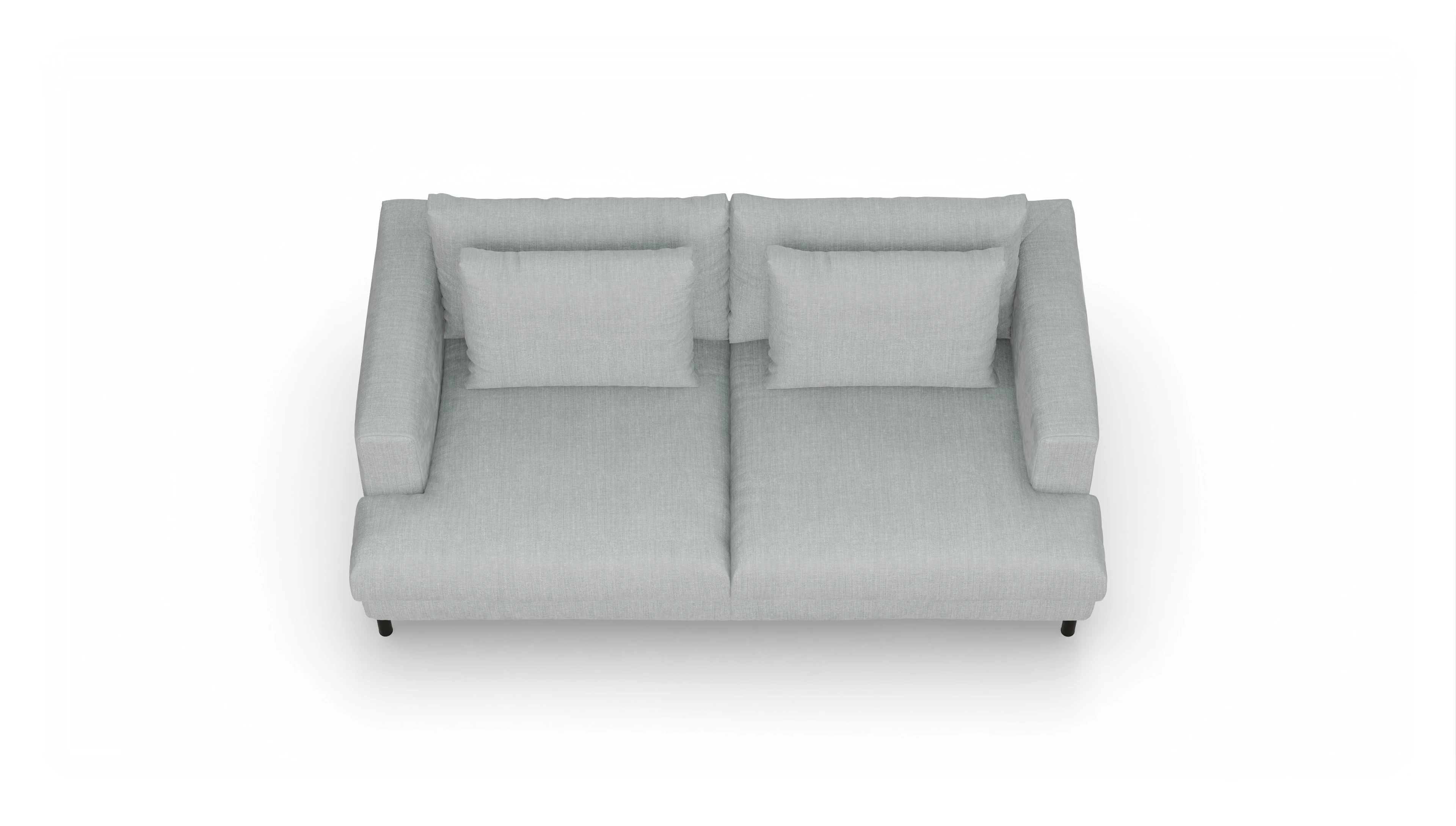 Ansicht des Produktes Faro 2,5-Sitzer in Stoff grau