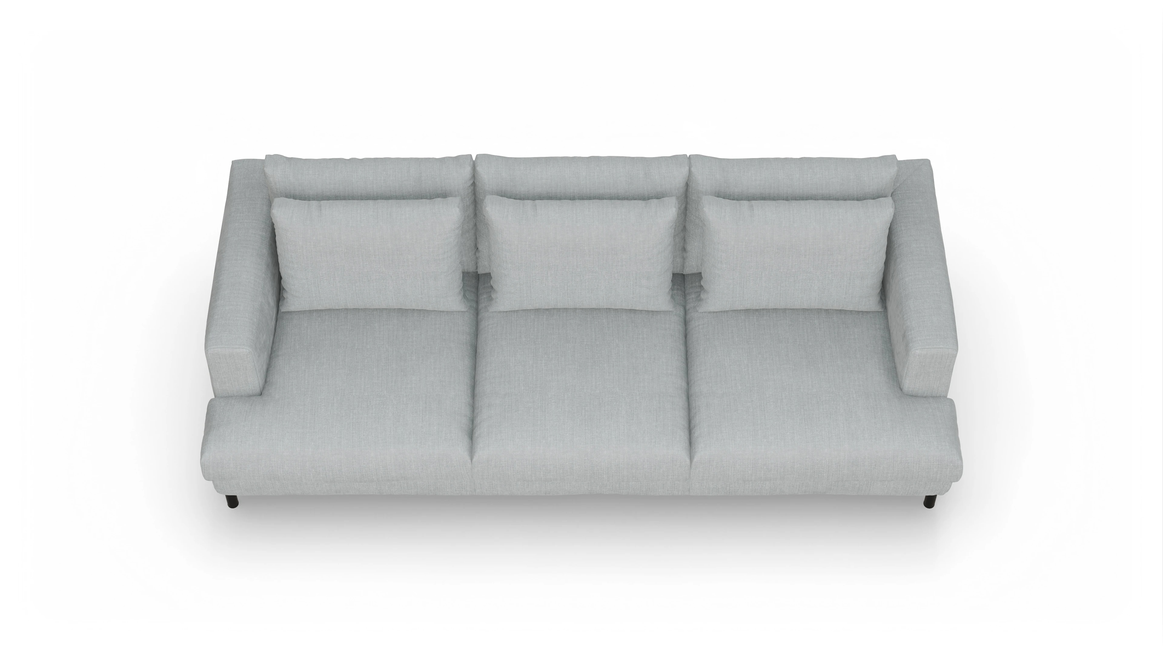 Ansicht des Produktes Faro 3,5-Sitzer in Stoff grau