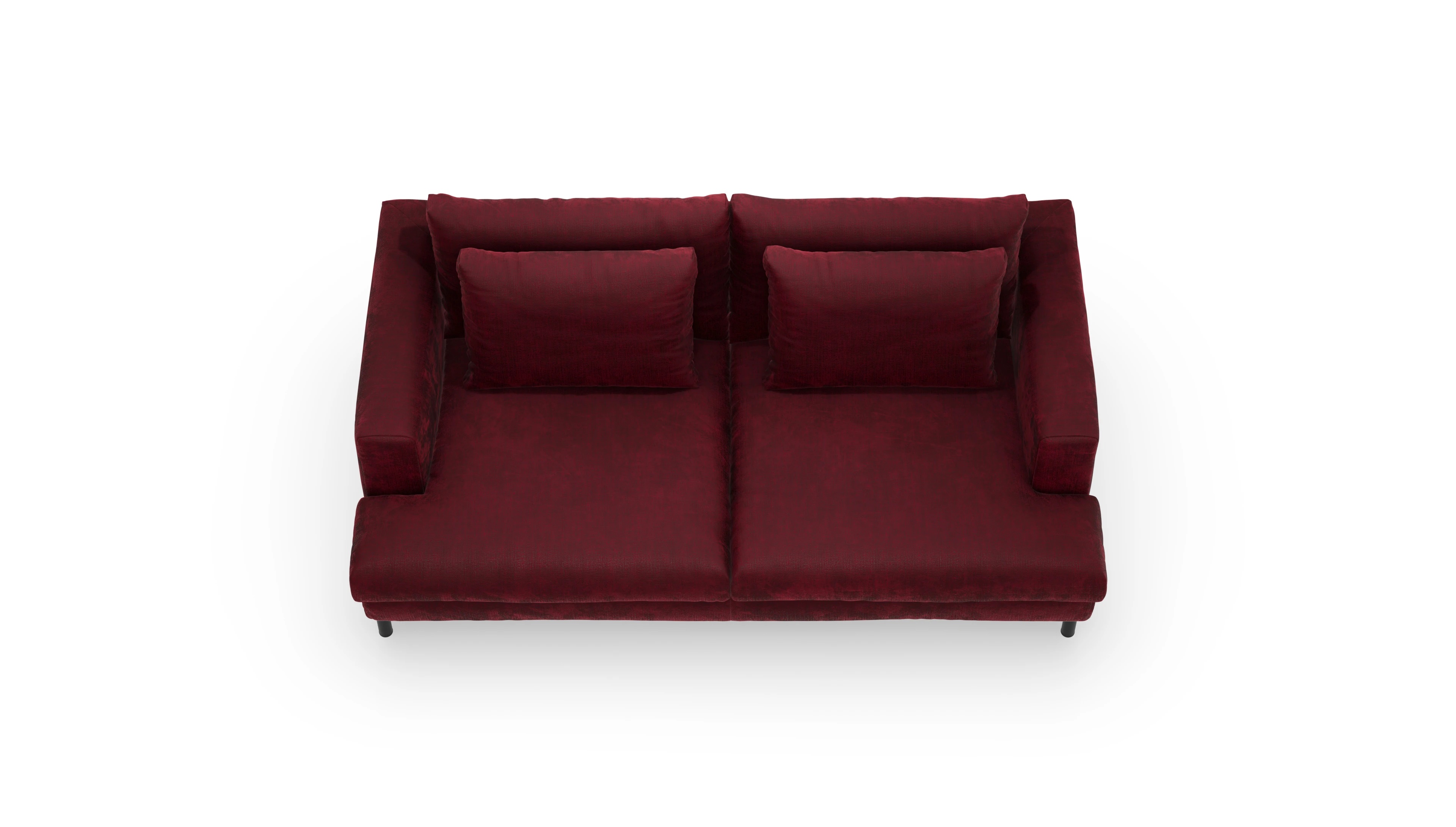 Ansicht des Produktes Faro 2,5-Sitzer in Stoff rot