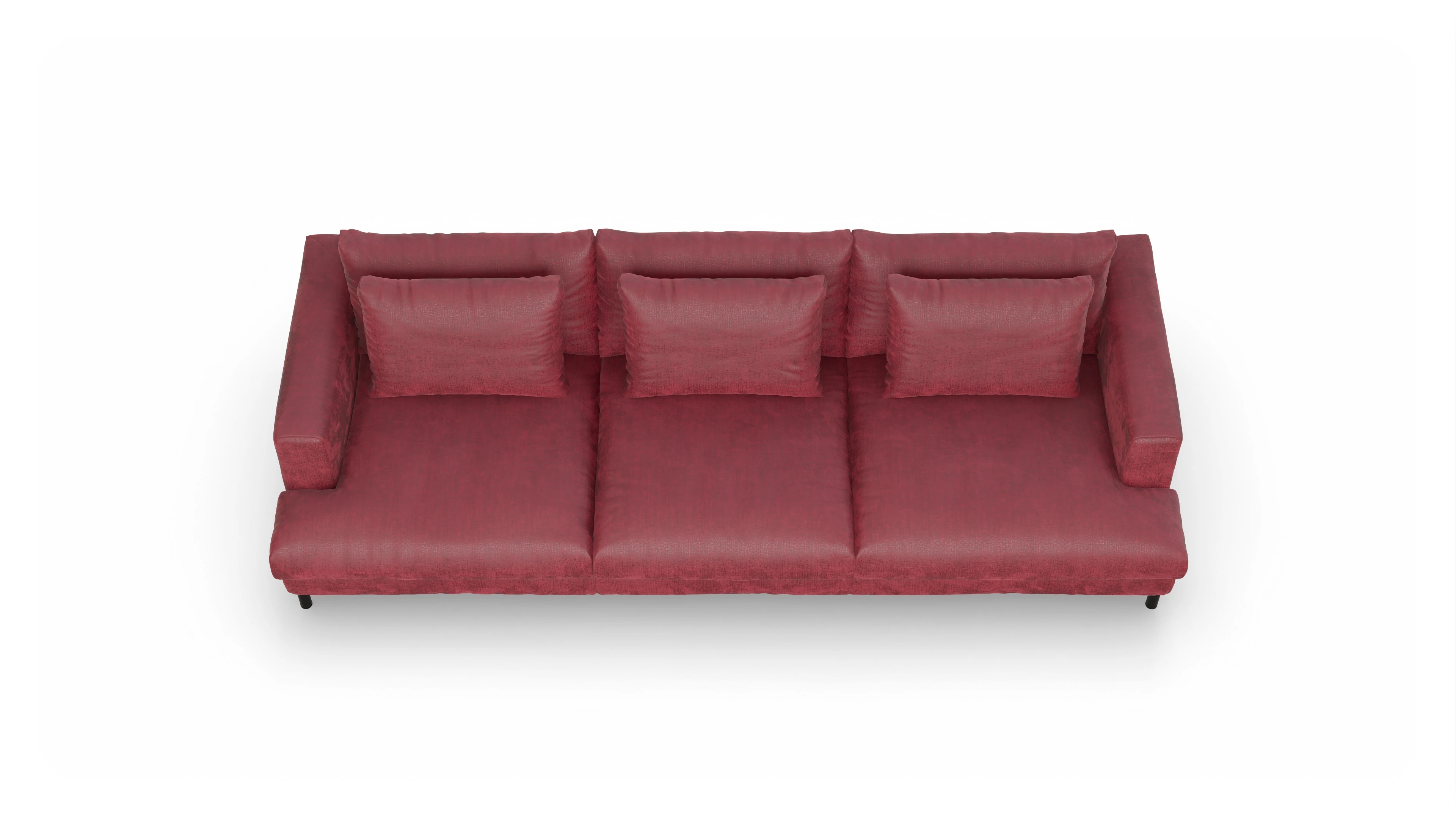 Ansicht des Produktes Faro 4-Sitzer in Stoff rot