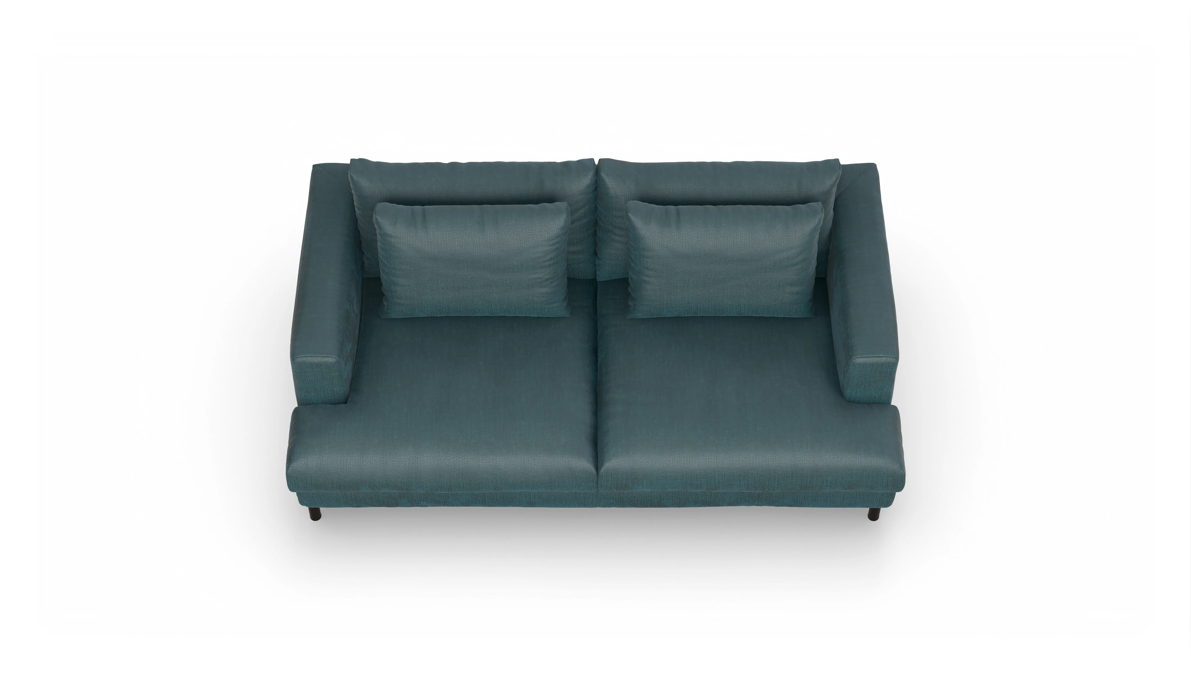 Ansicht des Produktes Faro 2,5-Sitzer in Stoff grün