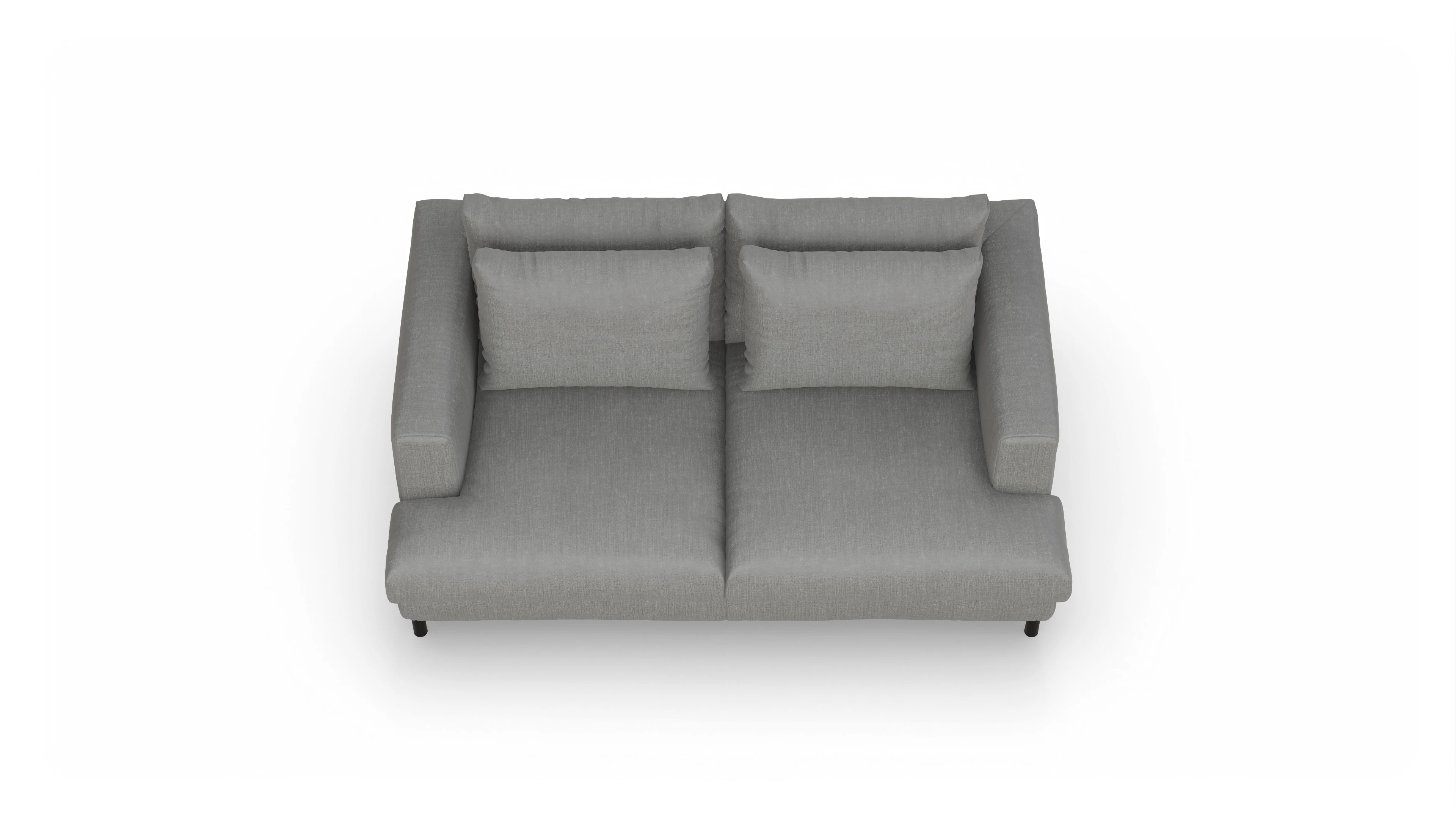 Ansicht des Produktes Faro 2-Sitzer in Stoff grau