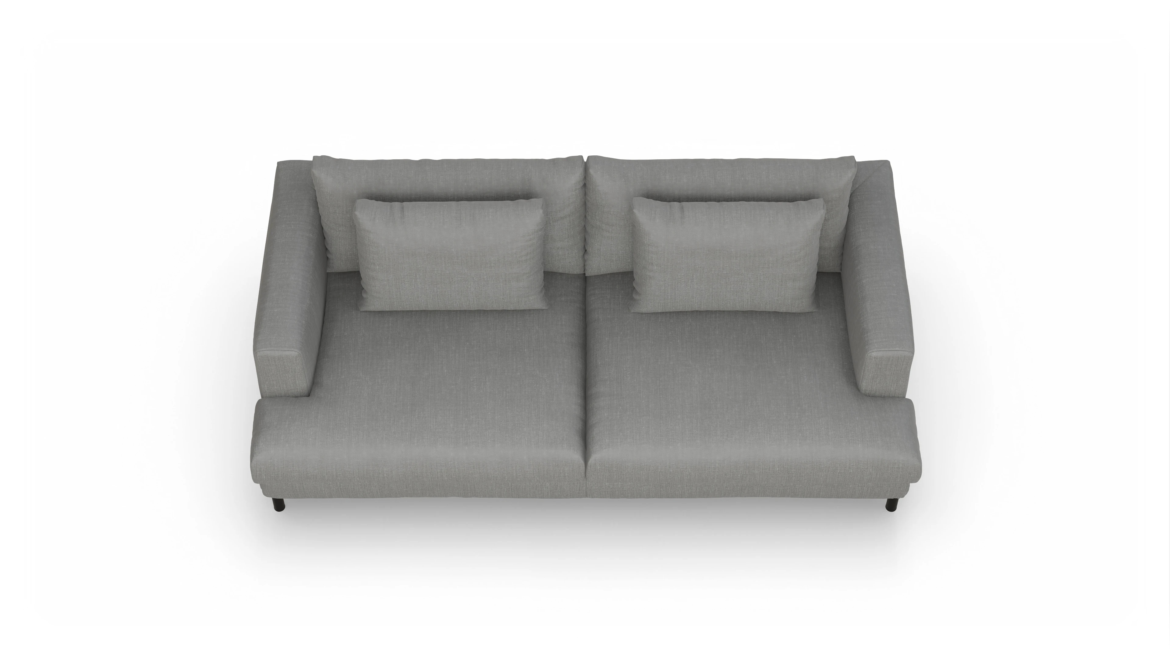 Ansicht des Produktes Faro 3-Sitzer in Stoff grau