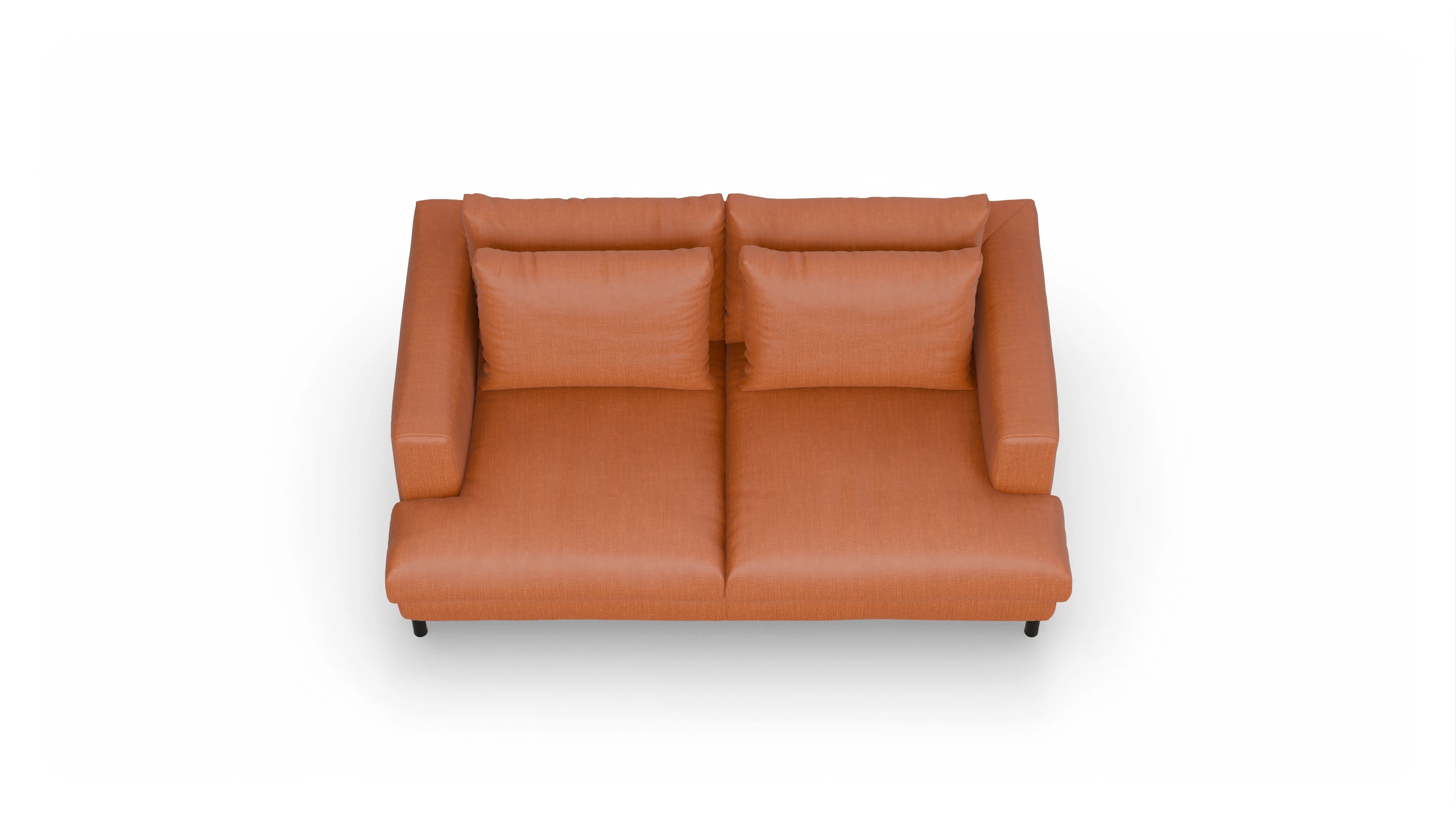 Ansicht des Produktes Faro 2-Sitzer in Stoff orange