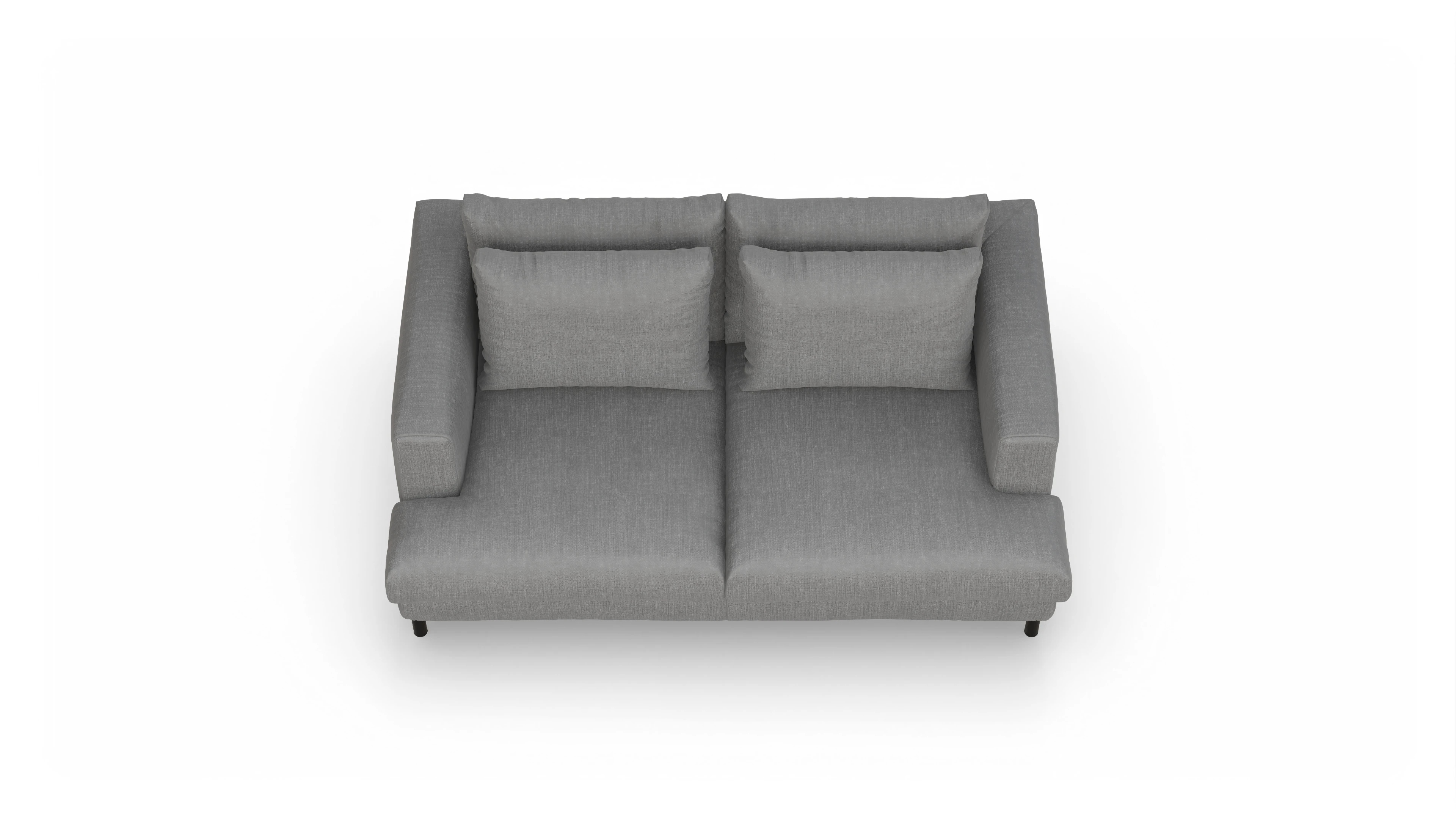 Ansicht des Produktes Faro 2-Sitzer in Stoff grau