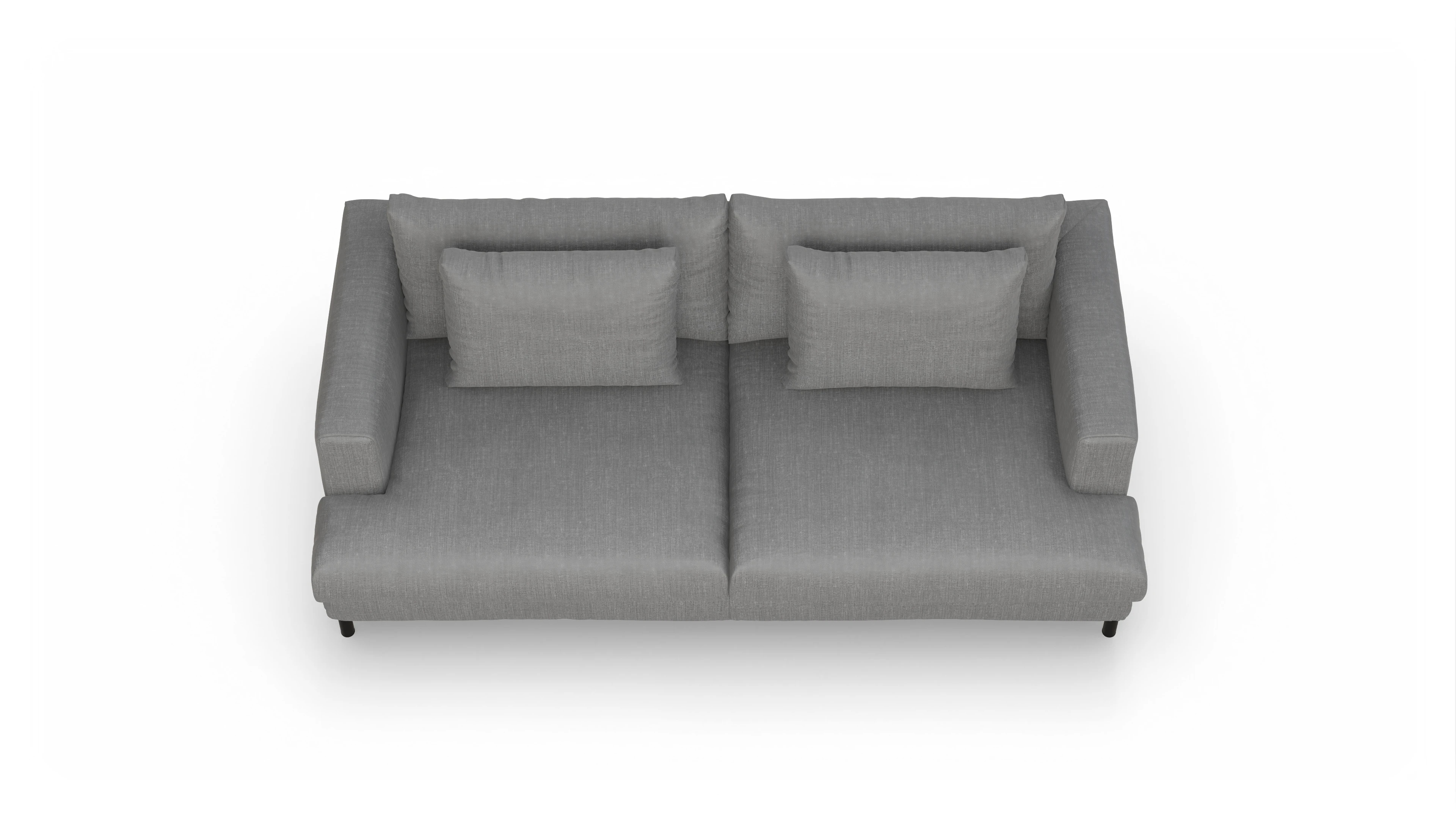 Ansicht des Produktes Faro 3-Sitzer in Stoff grau