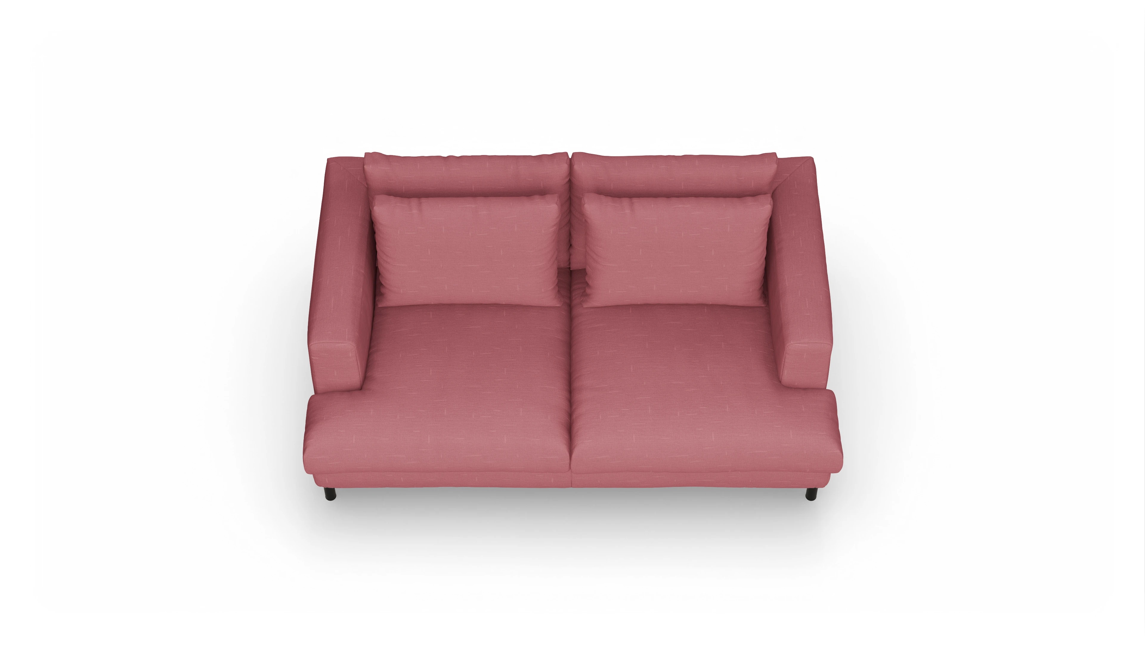 Ansicht des Produktes Faro 2-Sitzer in Stoff rot