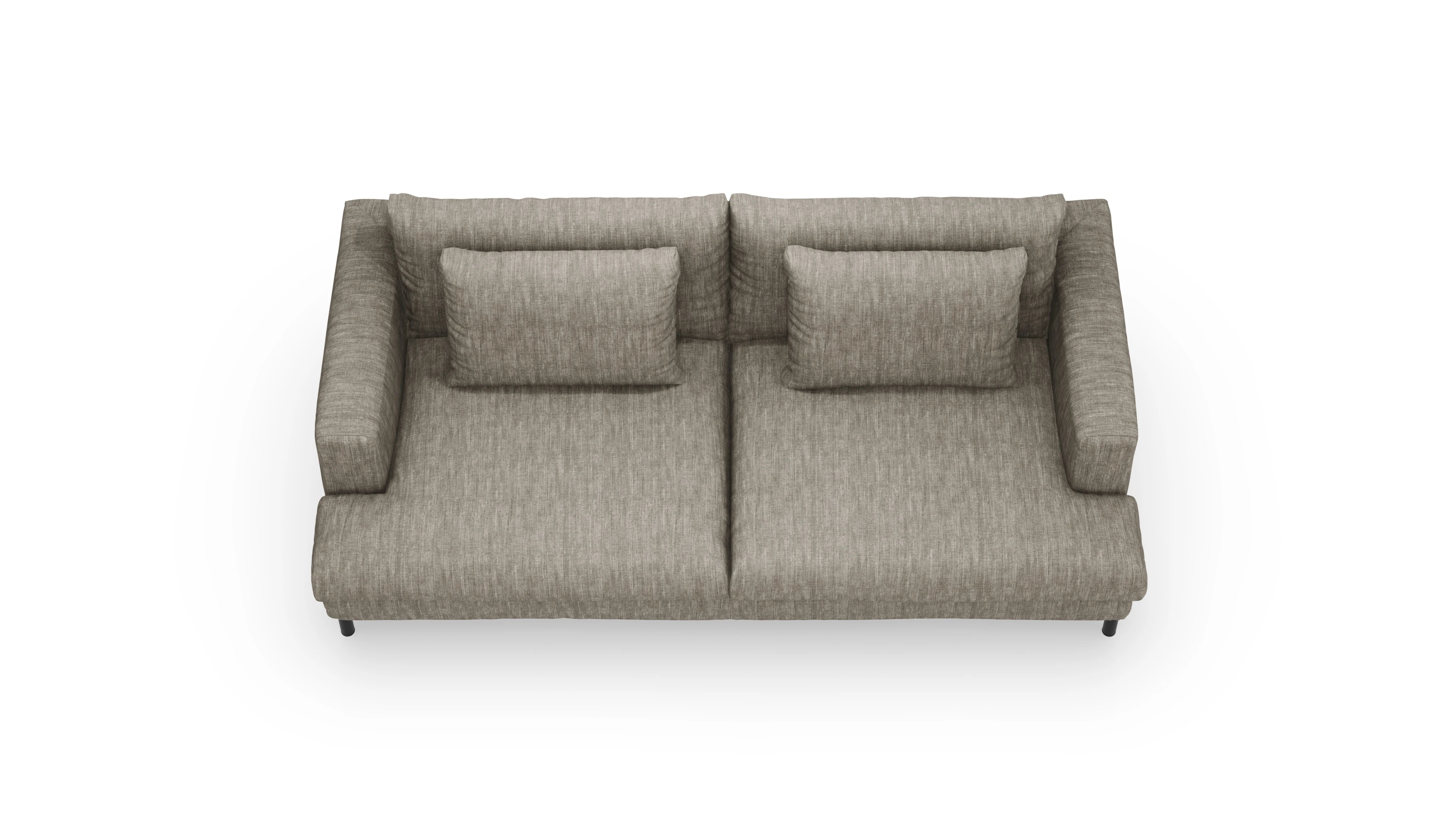 Sofa Faro in Stoff Ansicht des Produktes Faro 3-Sitzer in Stoff beige