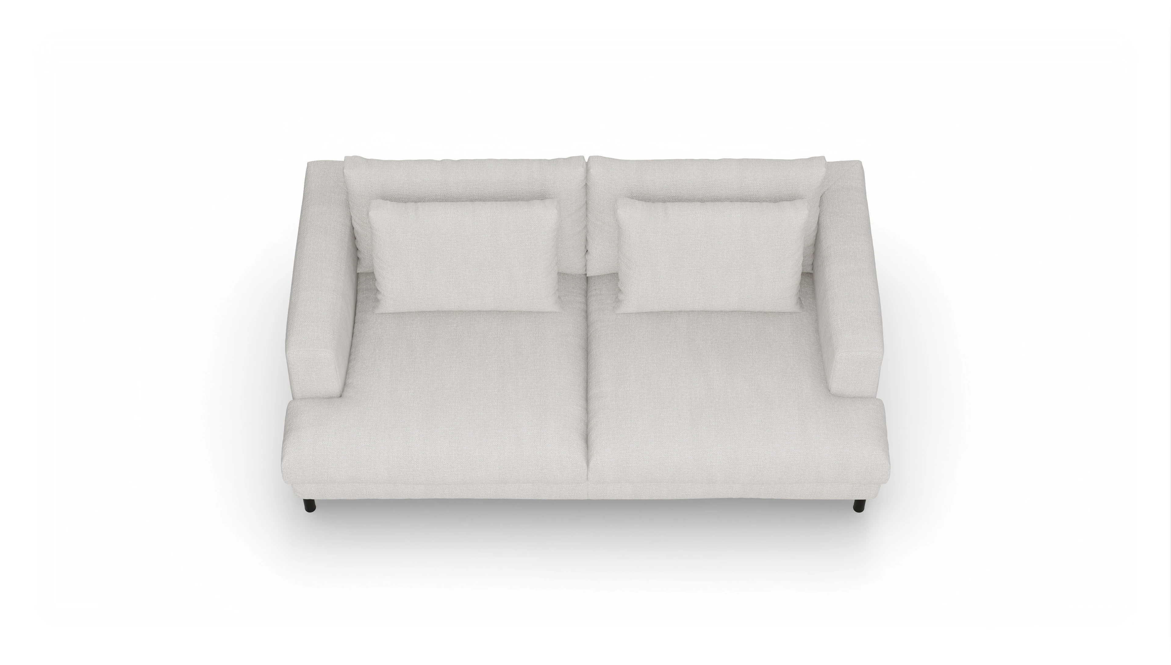 Ansicht des Produktes Faro 2,5-Sitzer in Stoff weiß