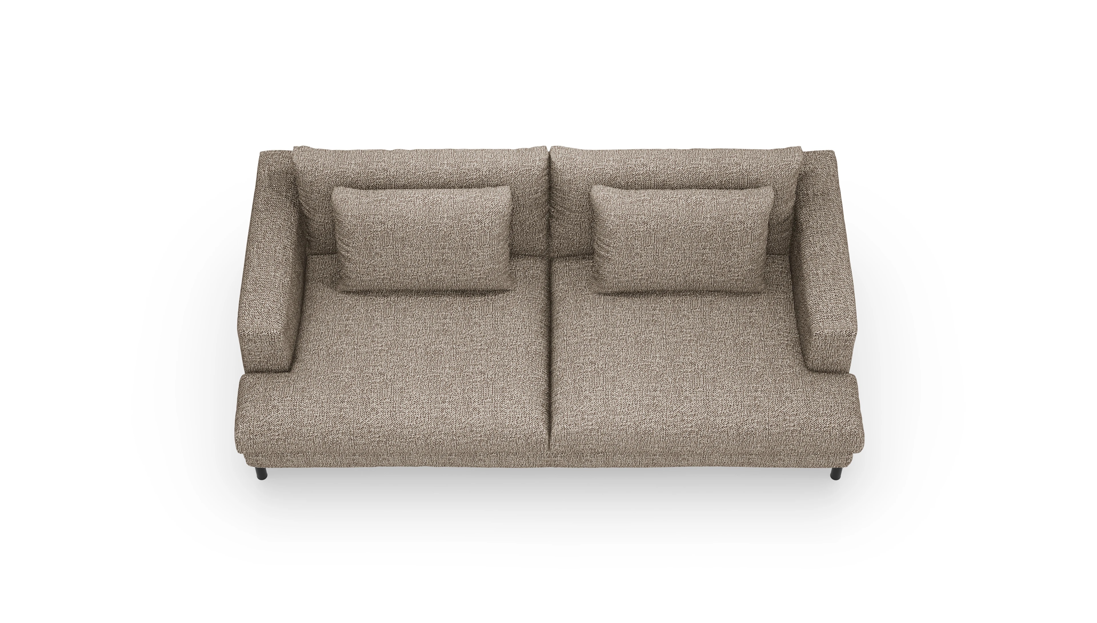 Sofa Faro in Stoff Ansicht des Produktes Faro 3-Sitzer in Stoff beige