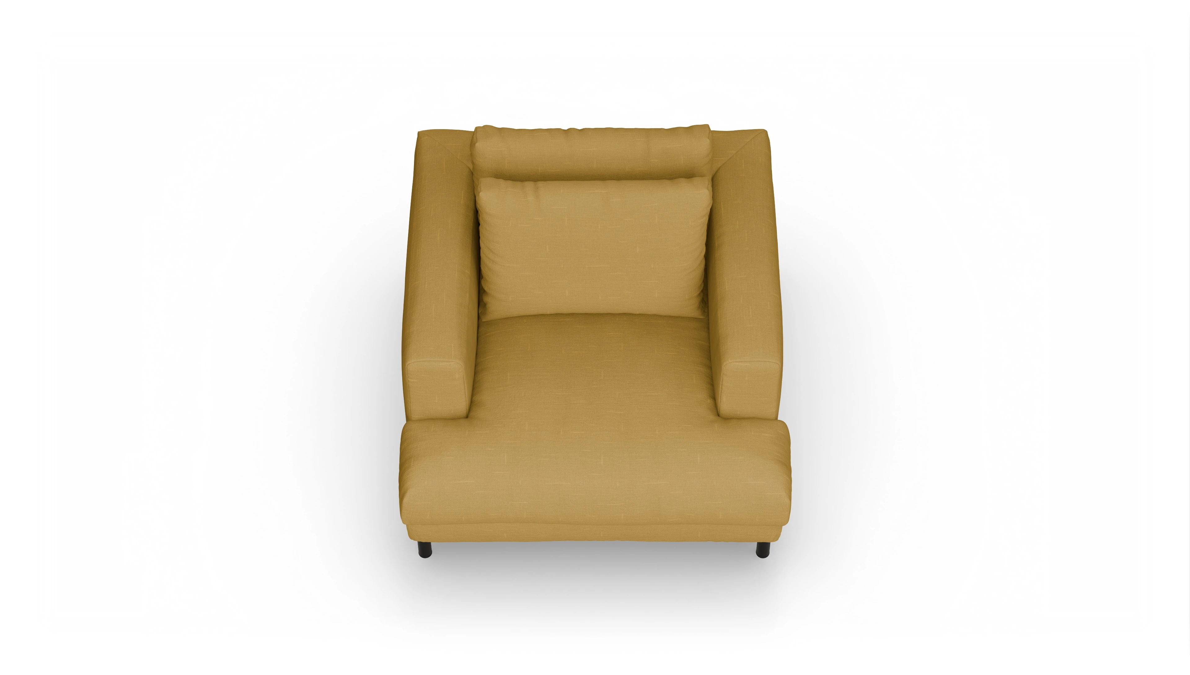 Ansicht des Produktes Faro Sessel in Stoff gelb