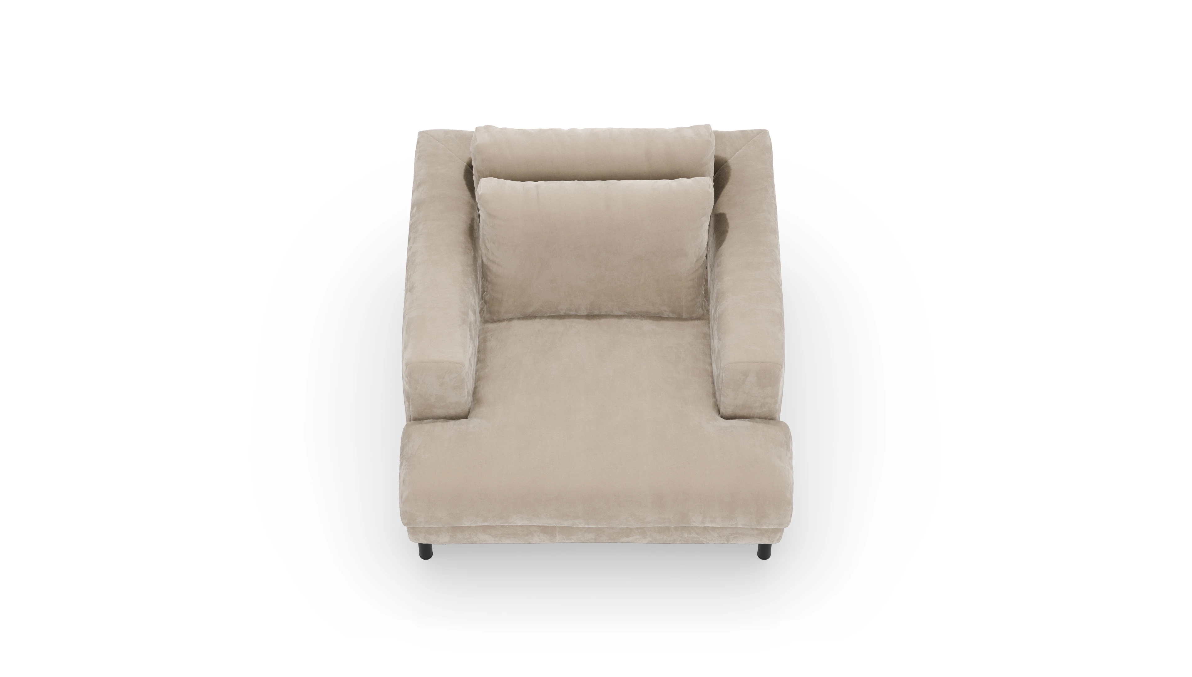 Ansicht des Produktes Faro Sessel in Samt beige
