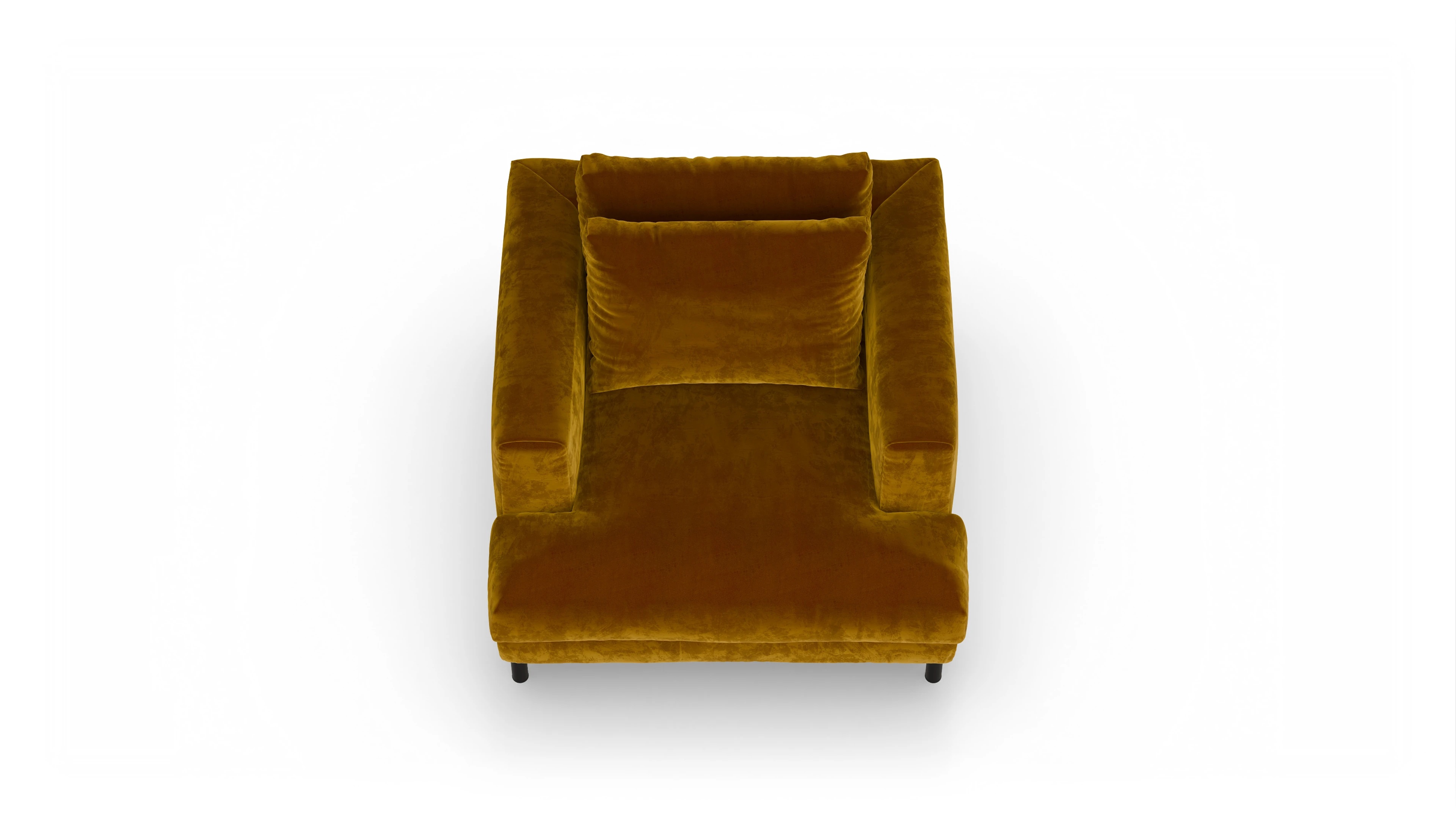 Ansicht des Produktes Faro Sessel in Samt gelb