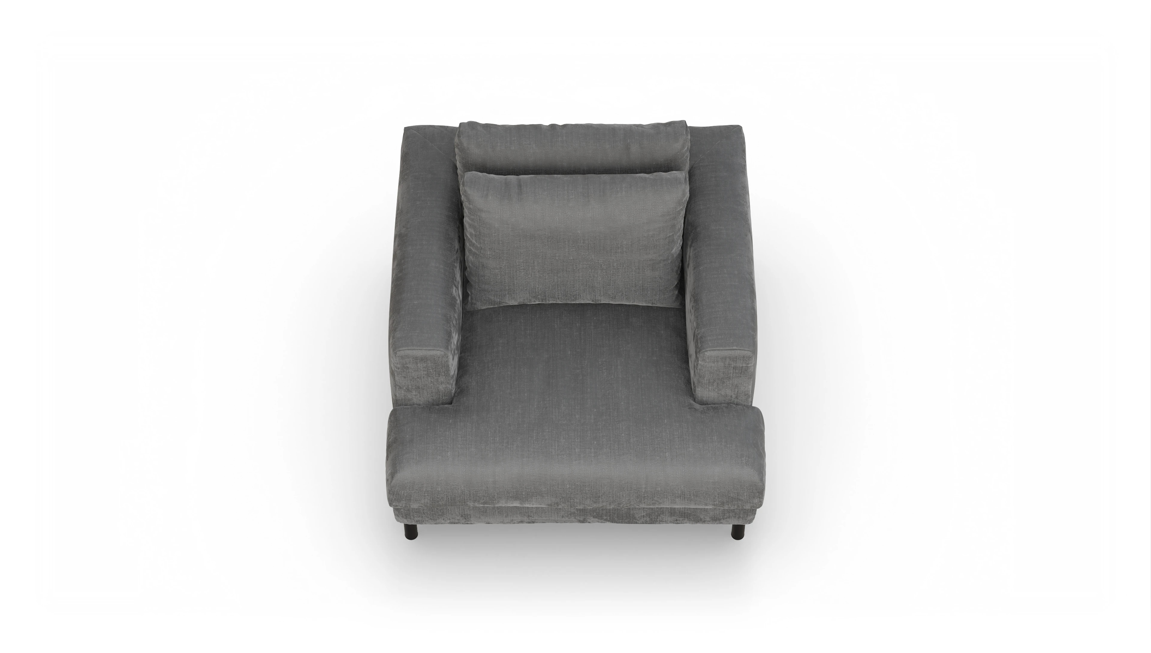 Ansicht des Produktes Faro Sessel in Stoff grau