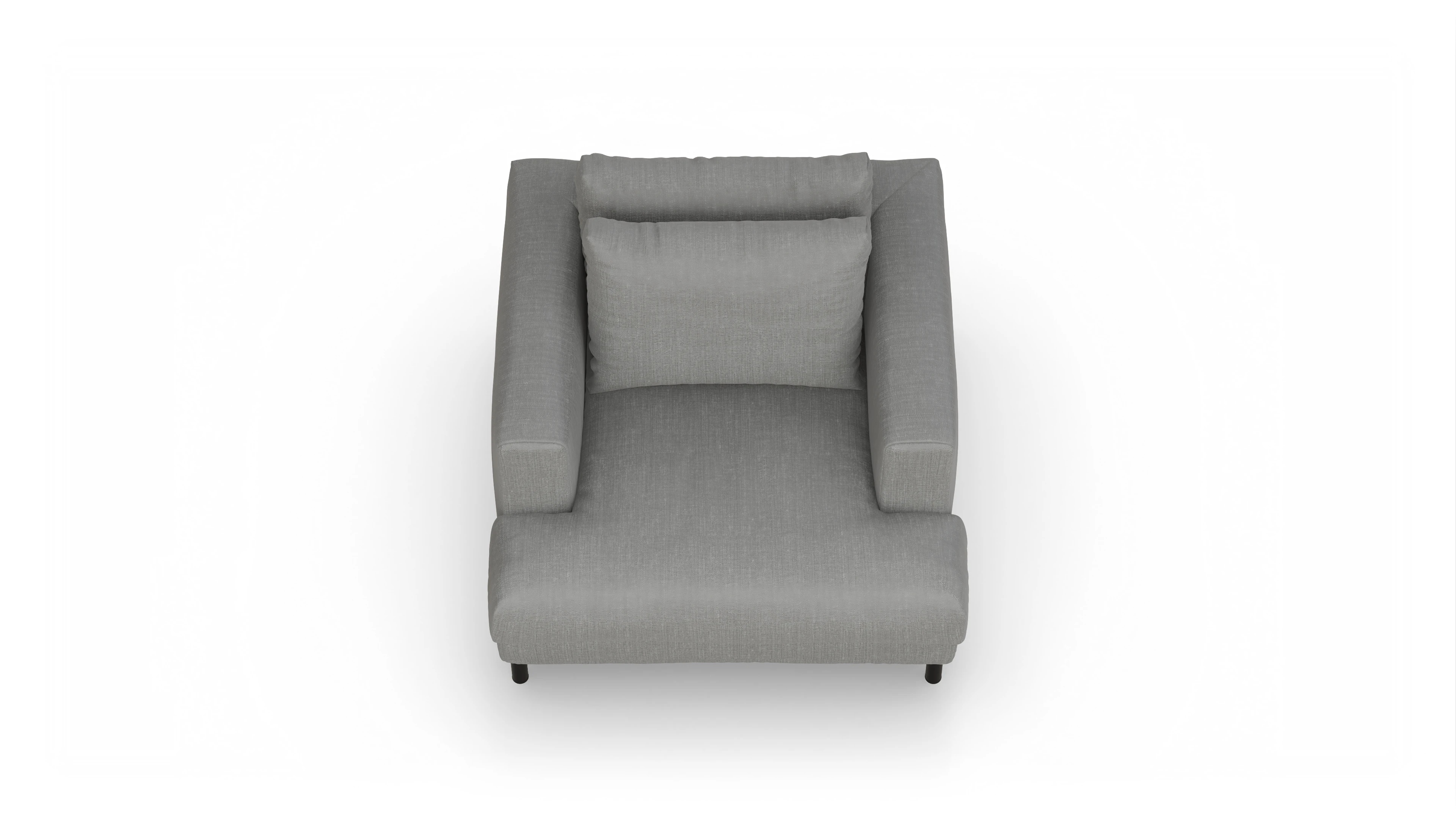 Ansicht des Produktes Faro Sessel in Stoff grau