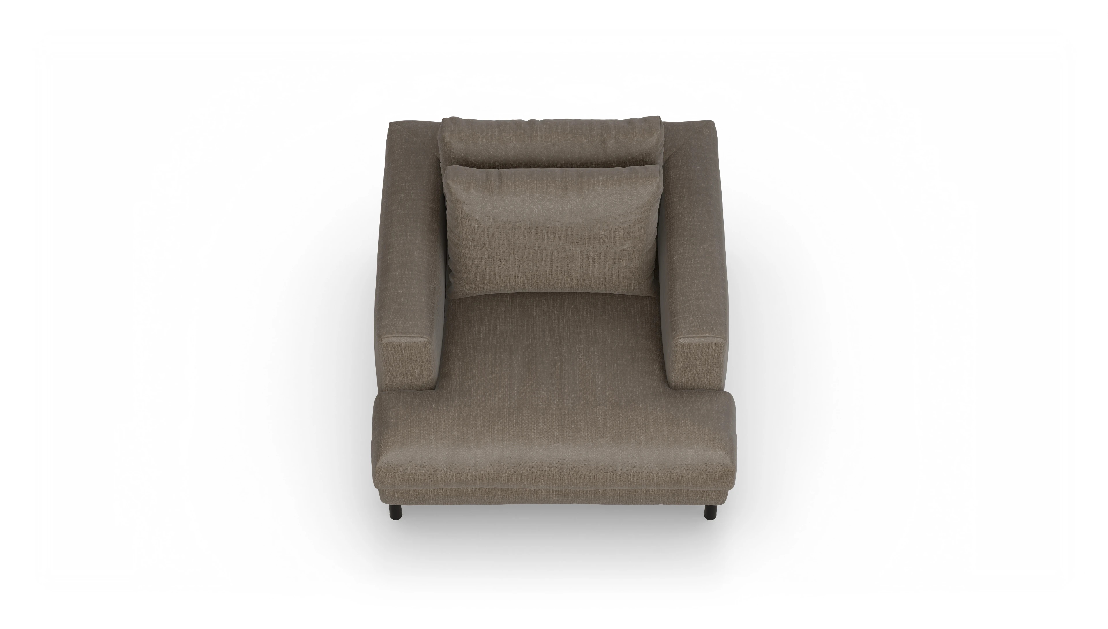 Ansicht des Produktes Faro Sessel in Stoff braun