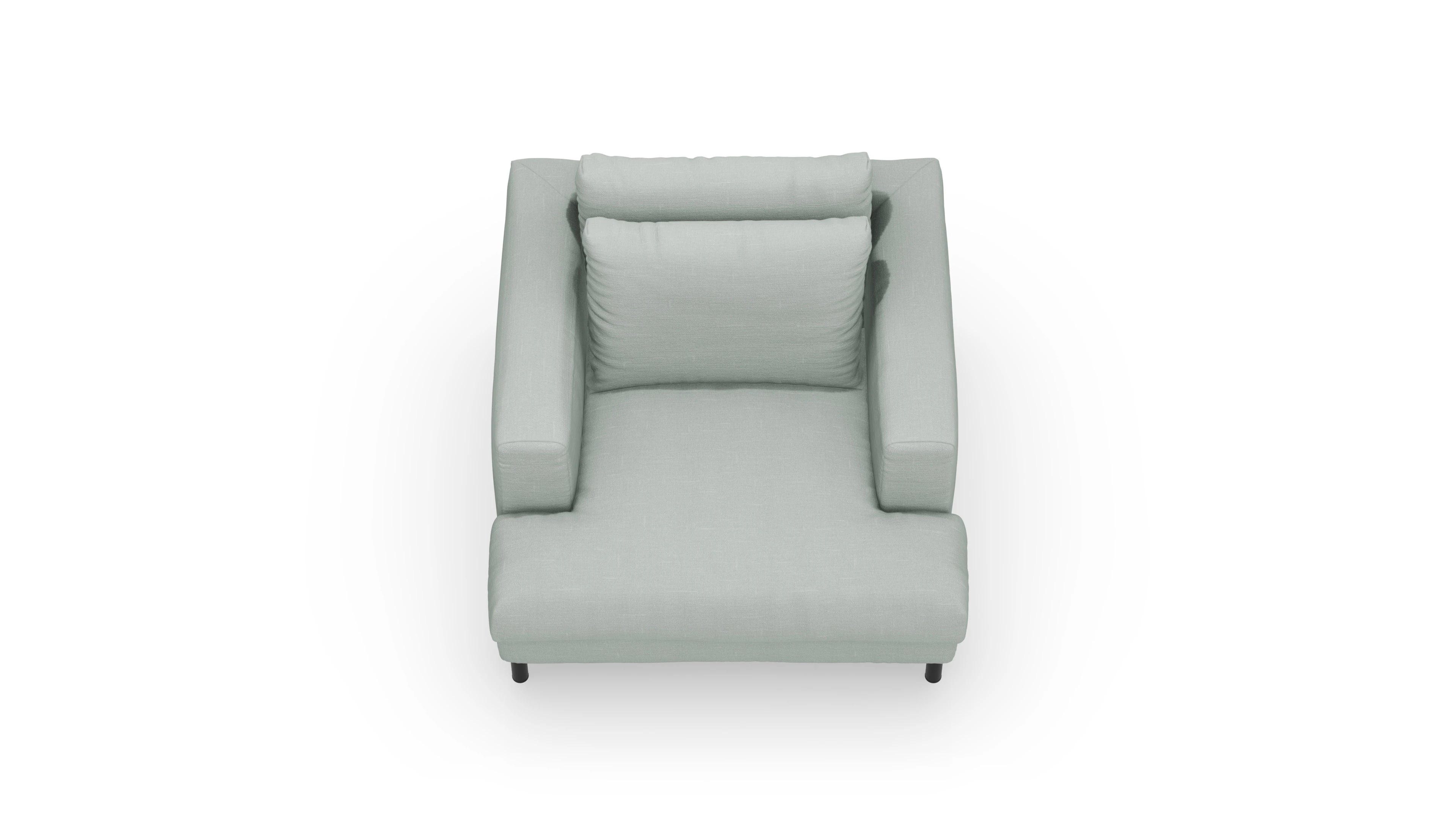 Ansicht des Produktes Faro Sessel in Stoff grün