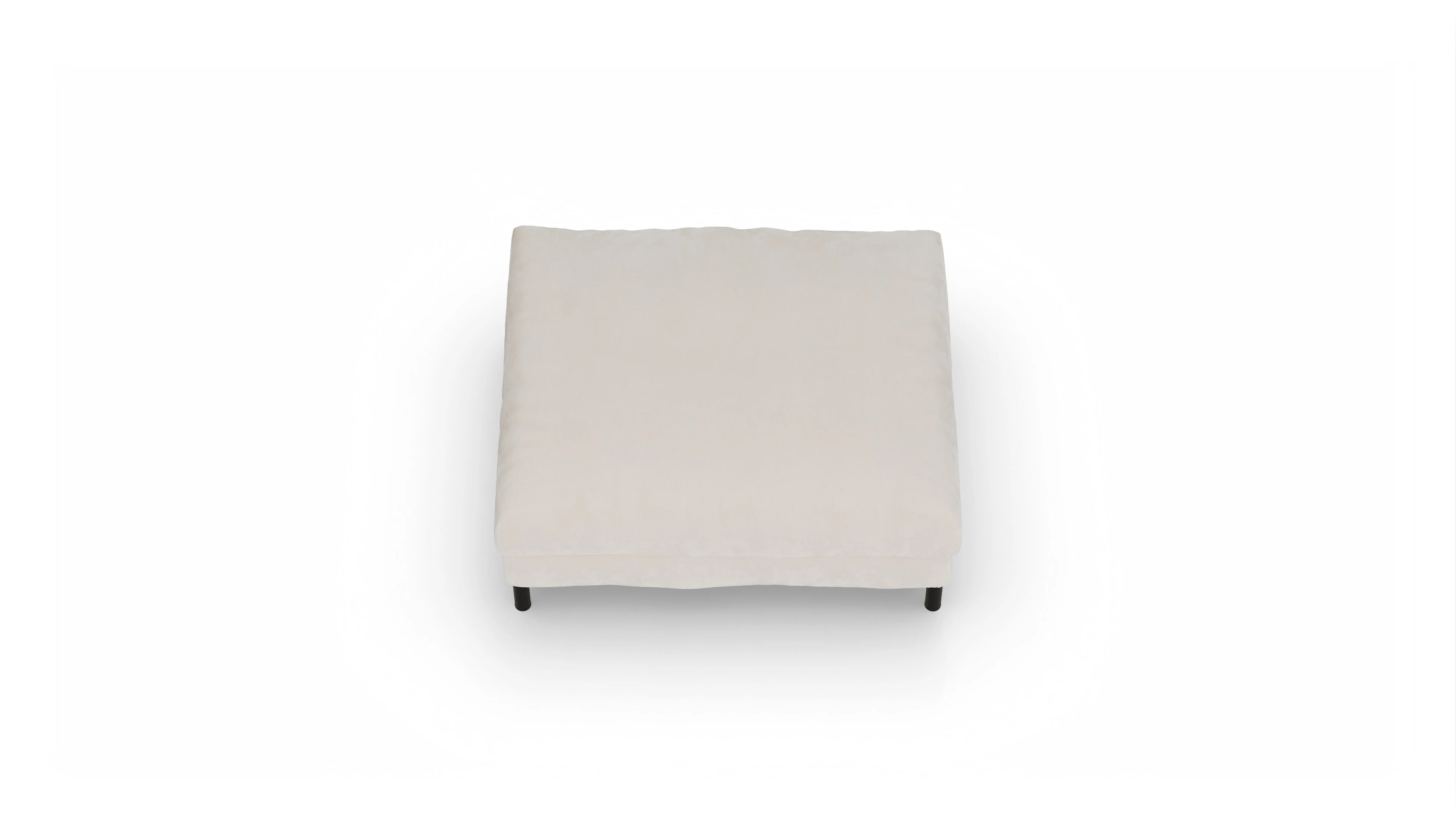 Ansicht des Produktes Faro Hocker in Samt weiß